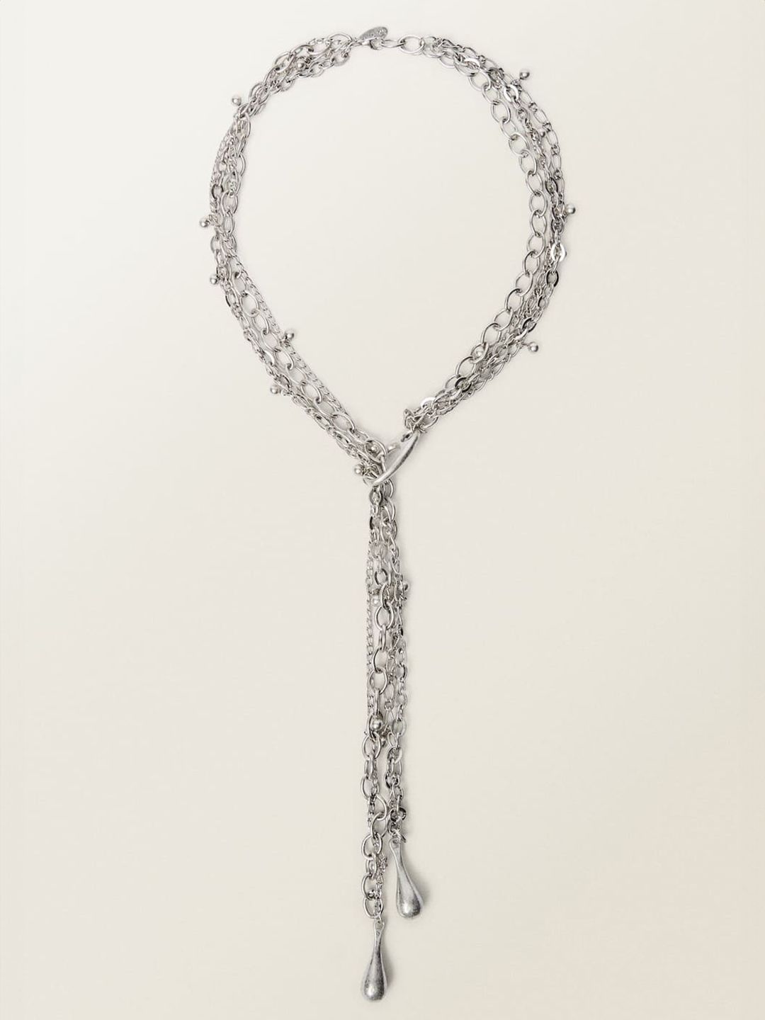 Combined Statement Layered Chain with Pendant