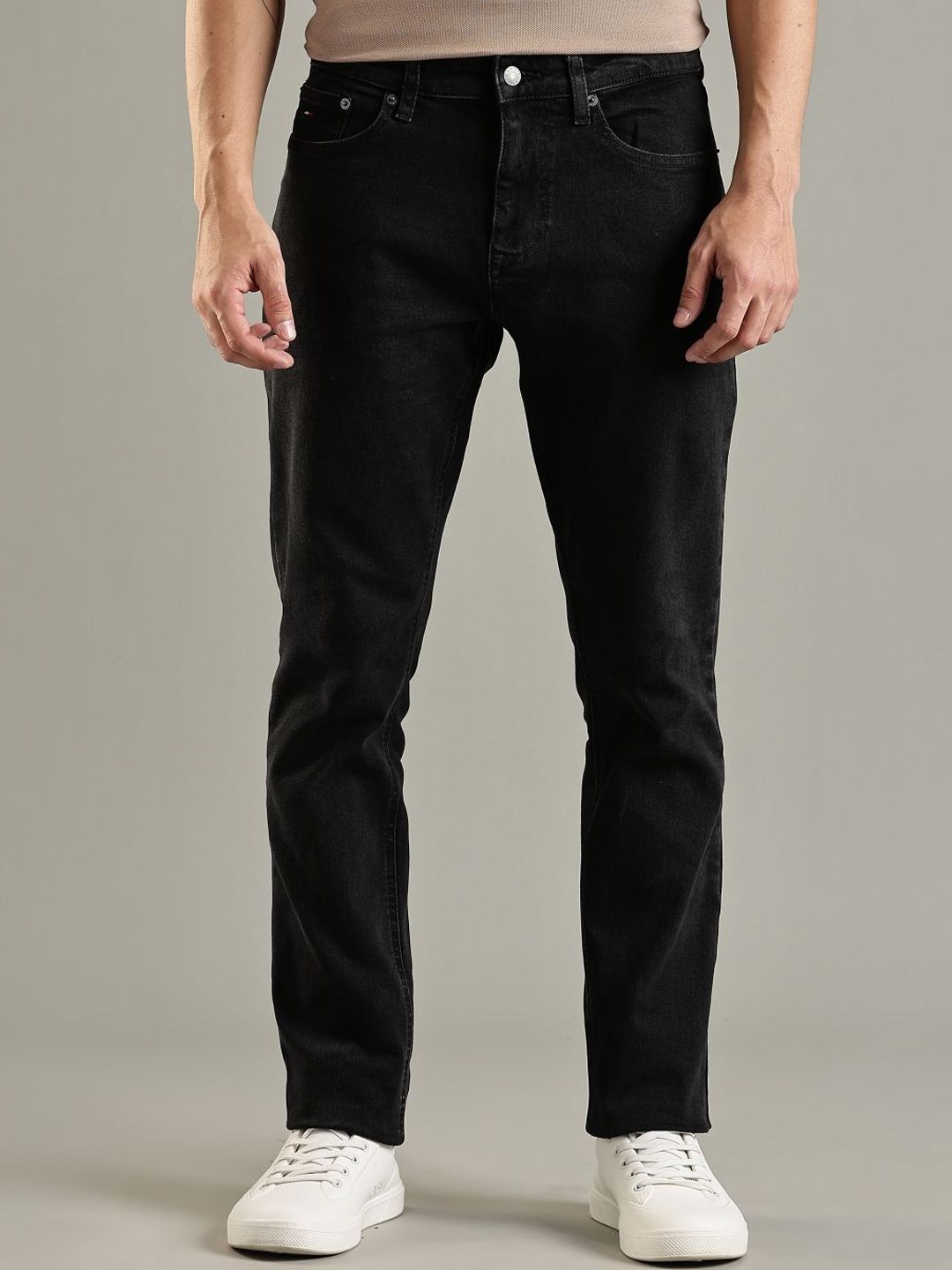 Slim Fit Mid-Rise Cotton Jeans