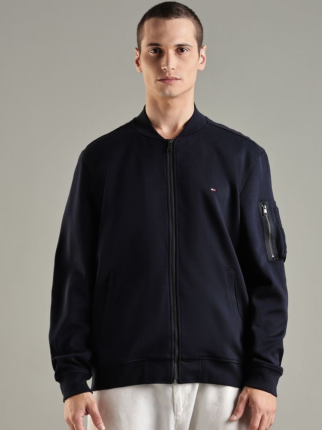 Tommy Hilfiger Regular Fit Stand Collar Sporty Jacket