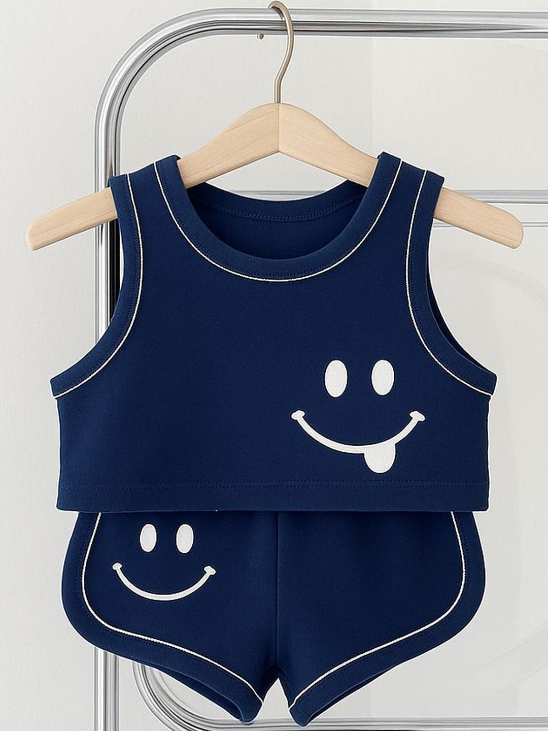 Lil.snuggles Unisex Kids Printed T-shirt with Shorts