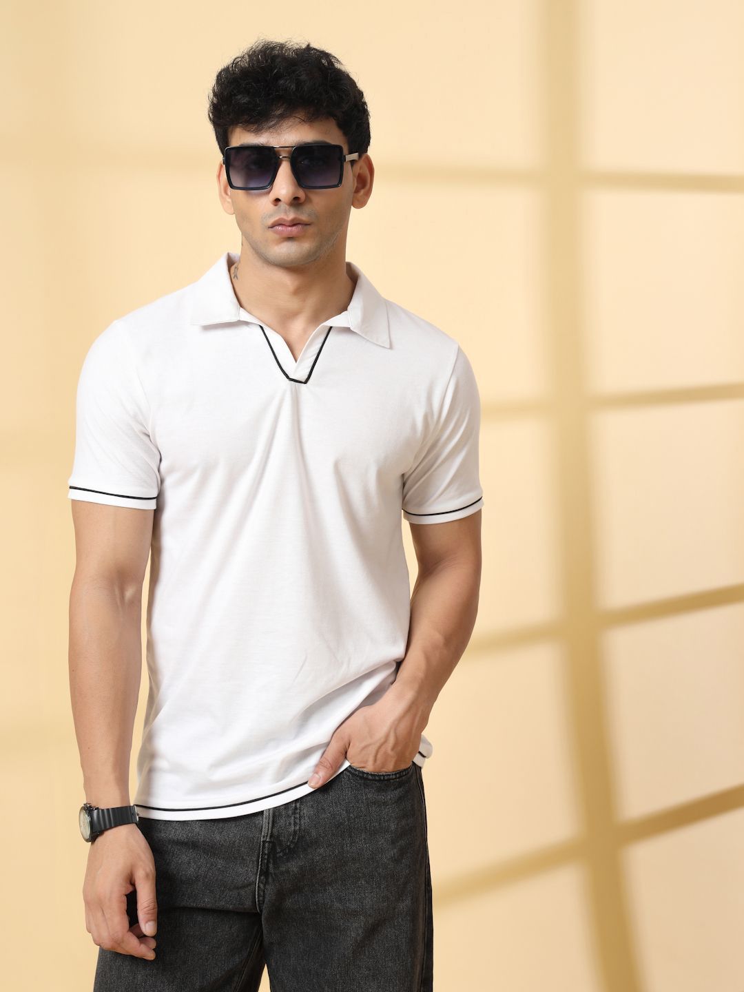 Rigo Polo Collar Cotton T-shirt