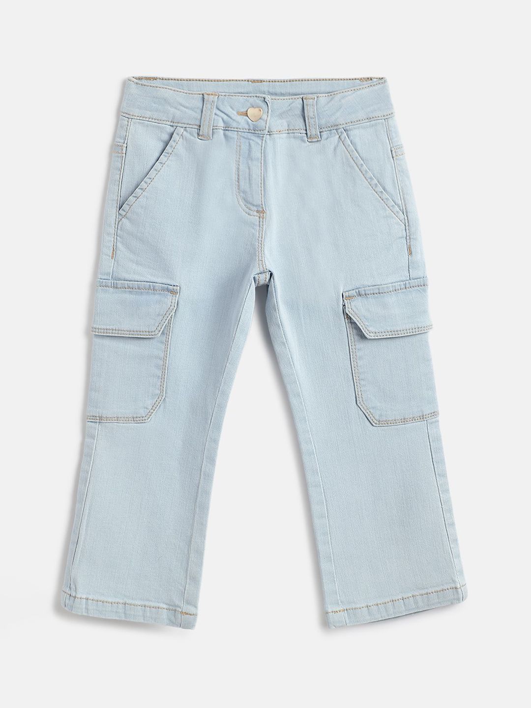 Chicco Girls Comfort Regular Fit Mid-Rise Cotton Jeans