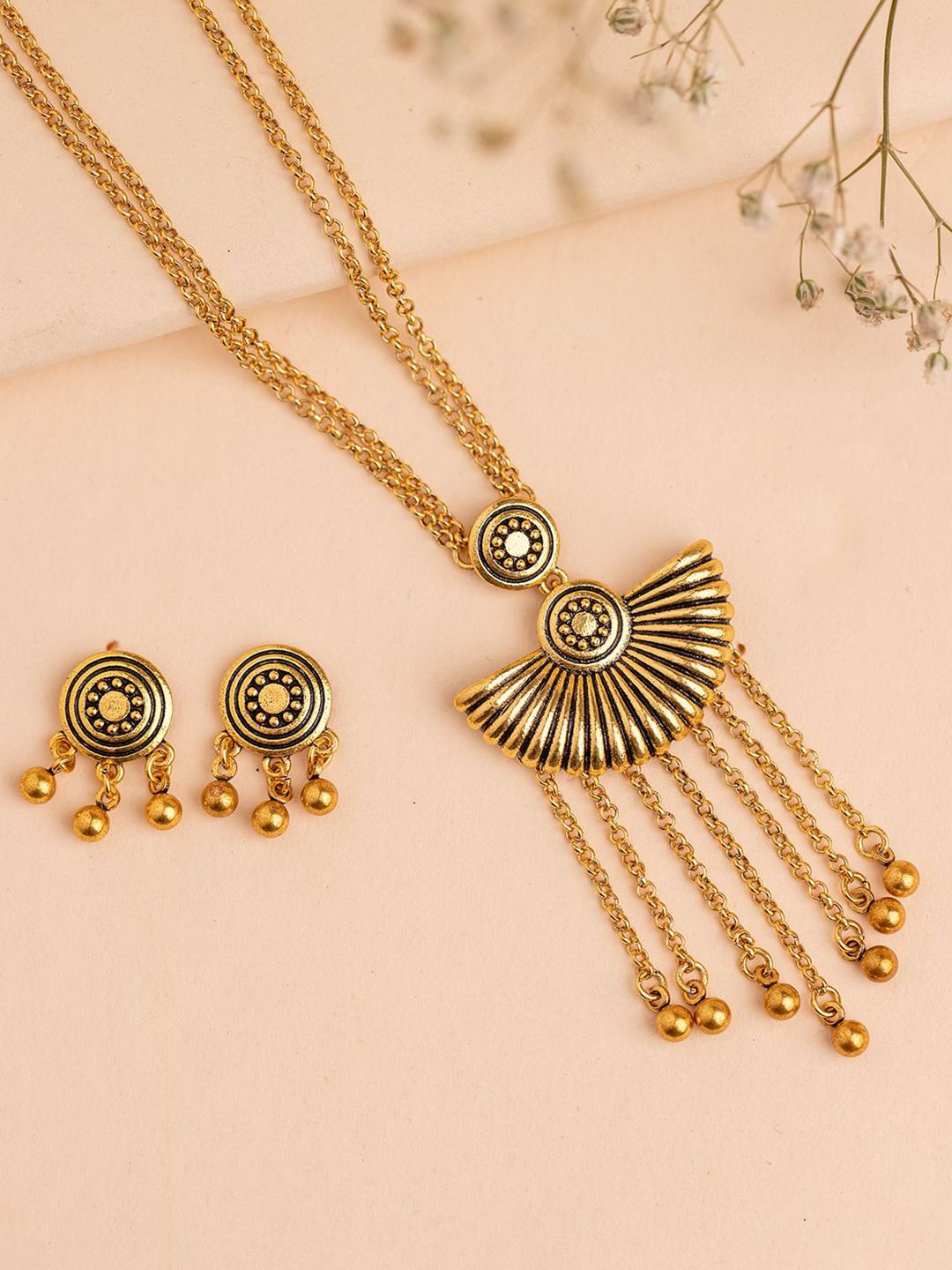Voylla Fringes Bliss Necklace Set