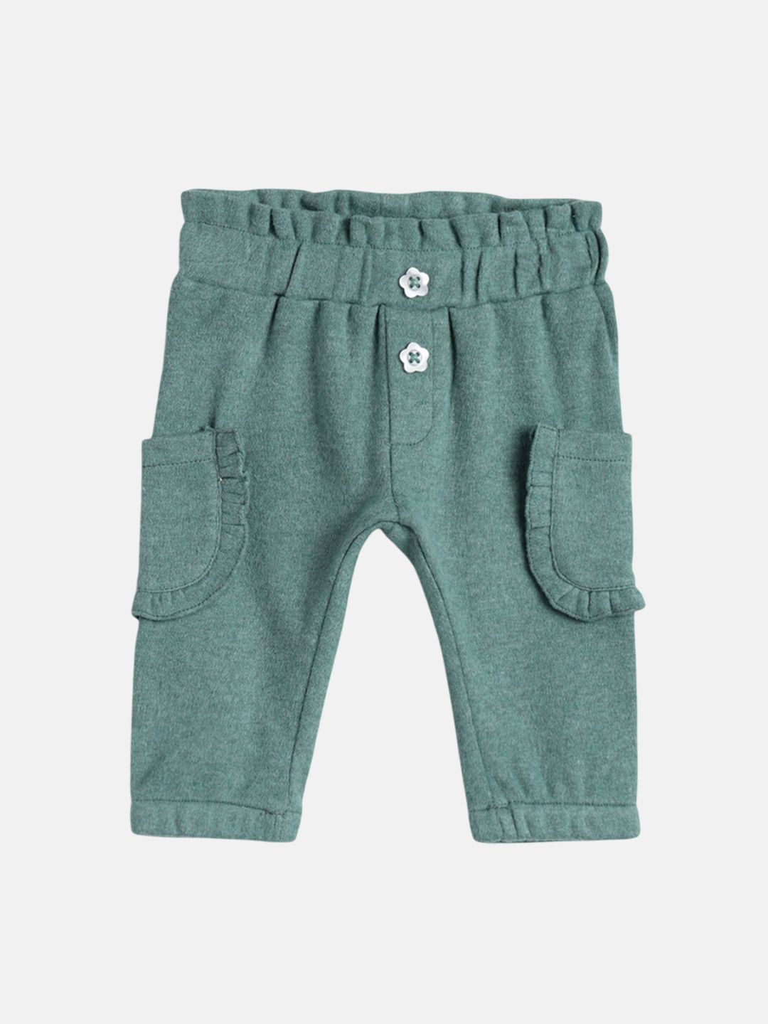 Chicco Girls Relaxed Mid-Rise Pleated Regular Trousers