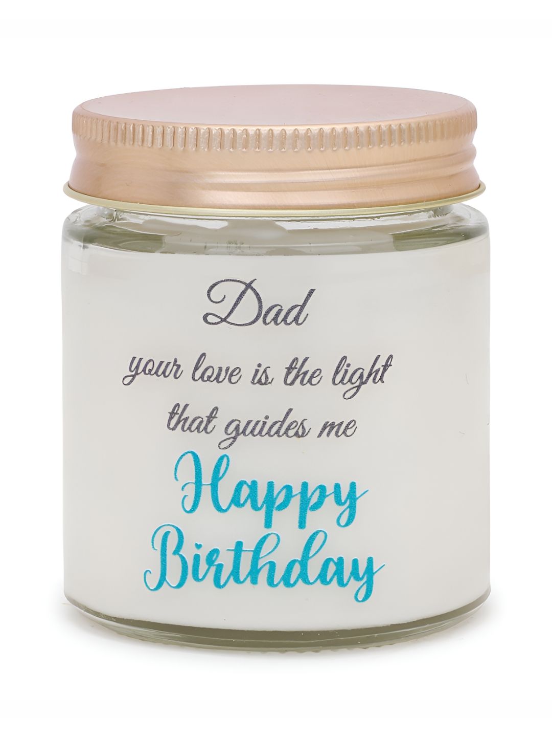 Akaar Dcor's Celebrate Dad's Birthday 1 Wick Coffee Conversational Geometric Jar Candles