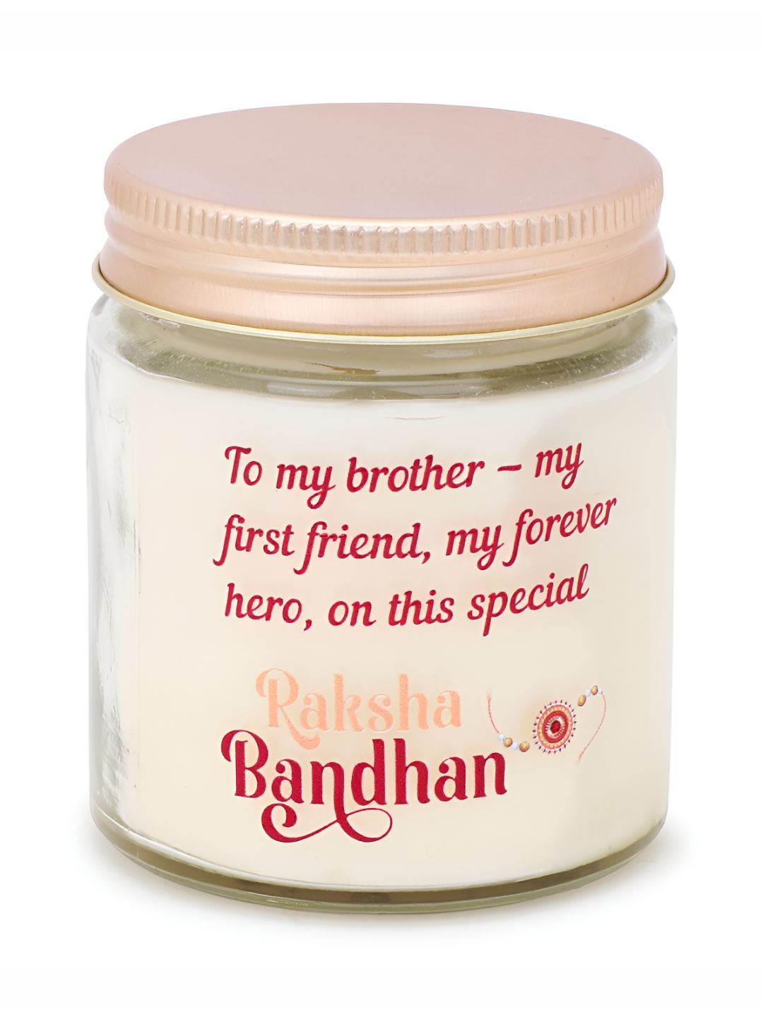 Akaar Dcor's Celebrate The Bond Of Rakhi Lavender Conversational Jar Candles
