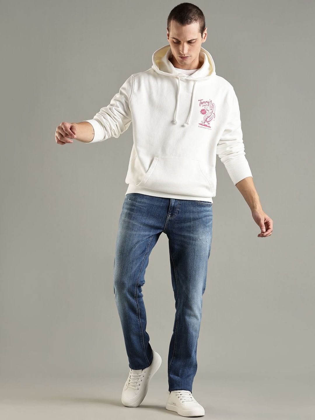 Europe Slim Fit Mid-Rise Heavy Fade Jeans