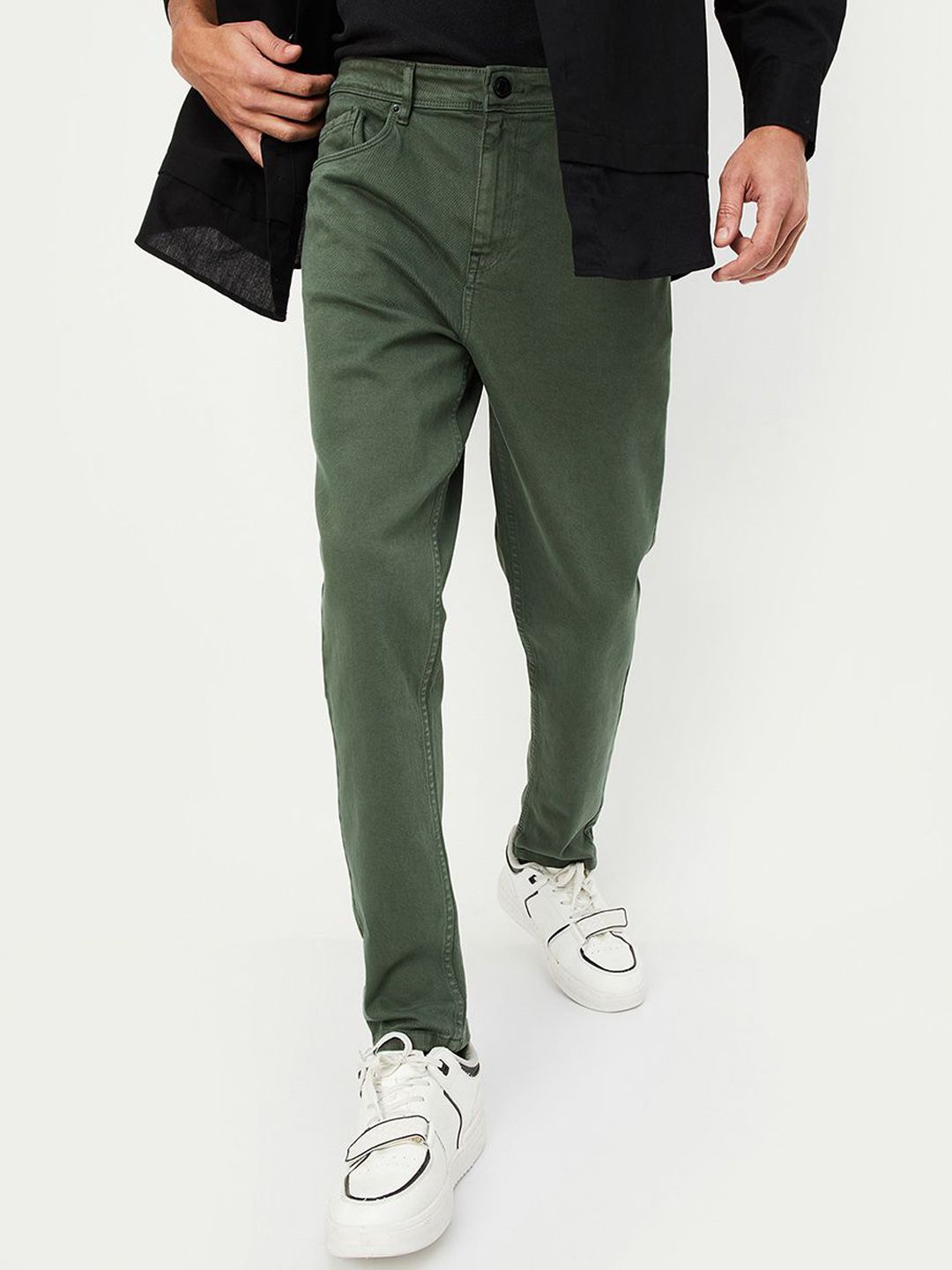 max Men Regular Fit Mid-Rise Coloured Jeans