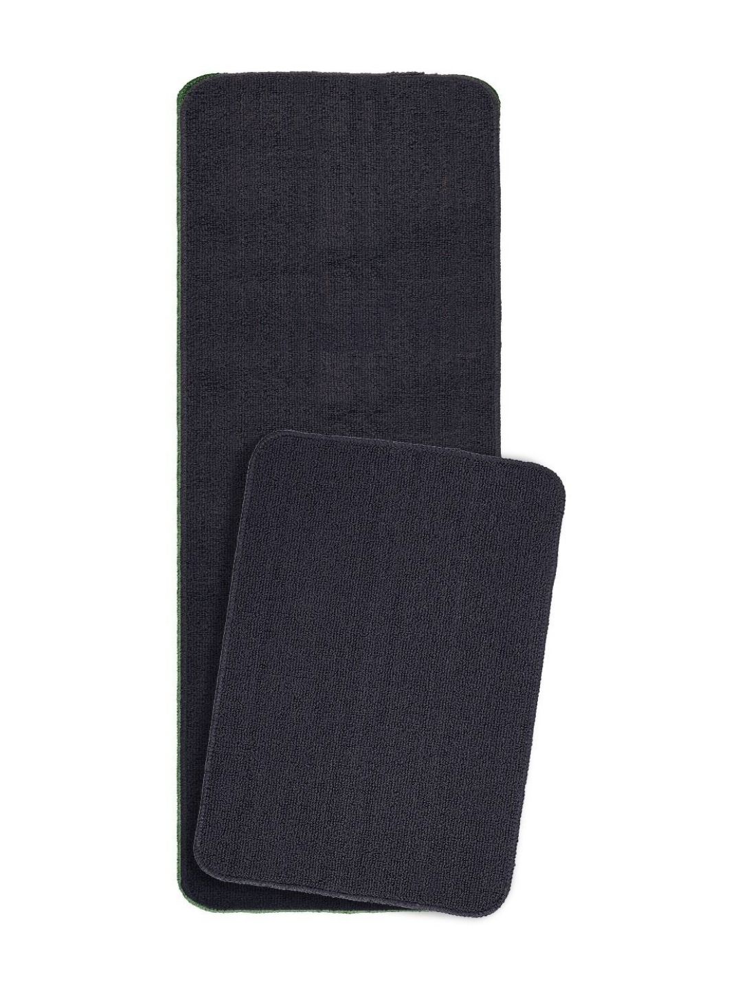 Saral Home 2-Pcs Grey Anti-Skid Floor Runner&Doormat