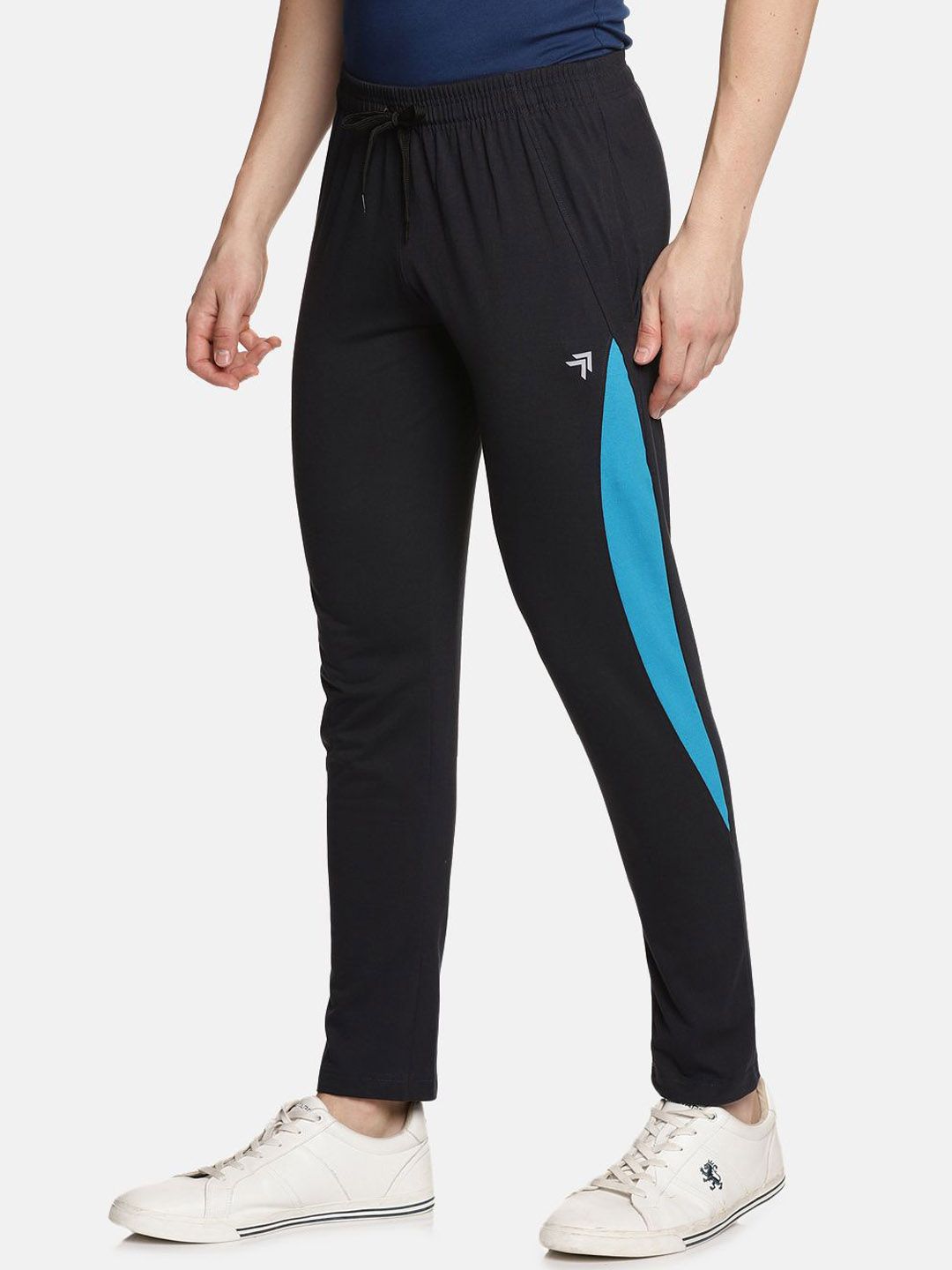 Buy Genx Men 100% Super Combed Cotton Mid-Rise Track Pants - Track