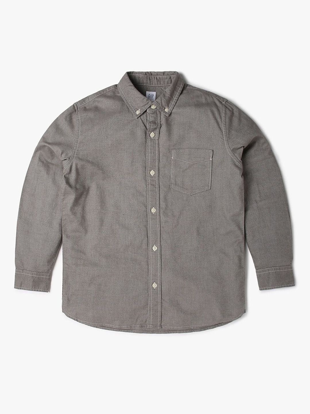 GAP Boys Relaxed-Fit Button-Down Collar Pure Cotton Shirt
