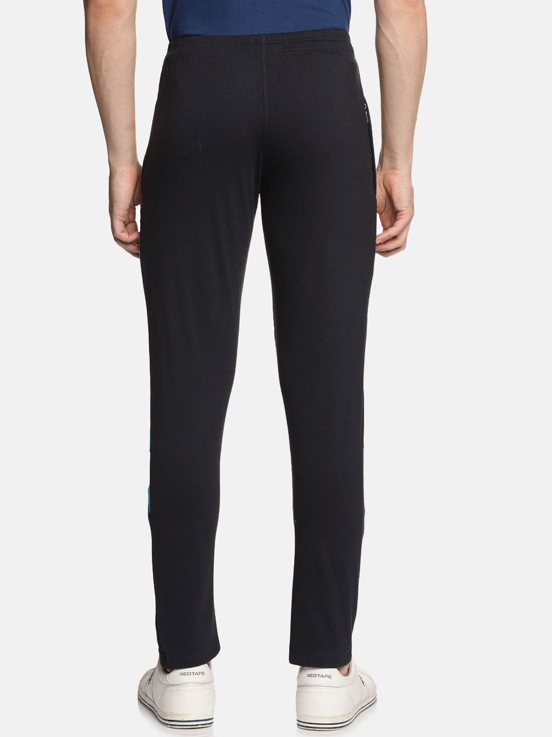 Buy Genx Men 100% Super Combed Cotton Mid-Rise Track Pants - Track