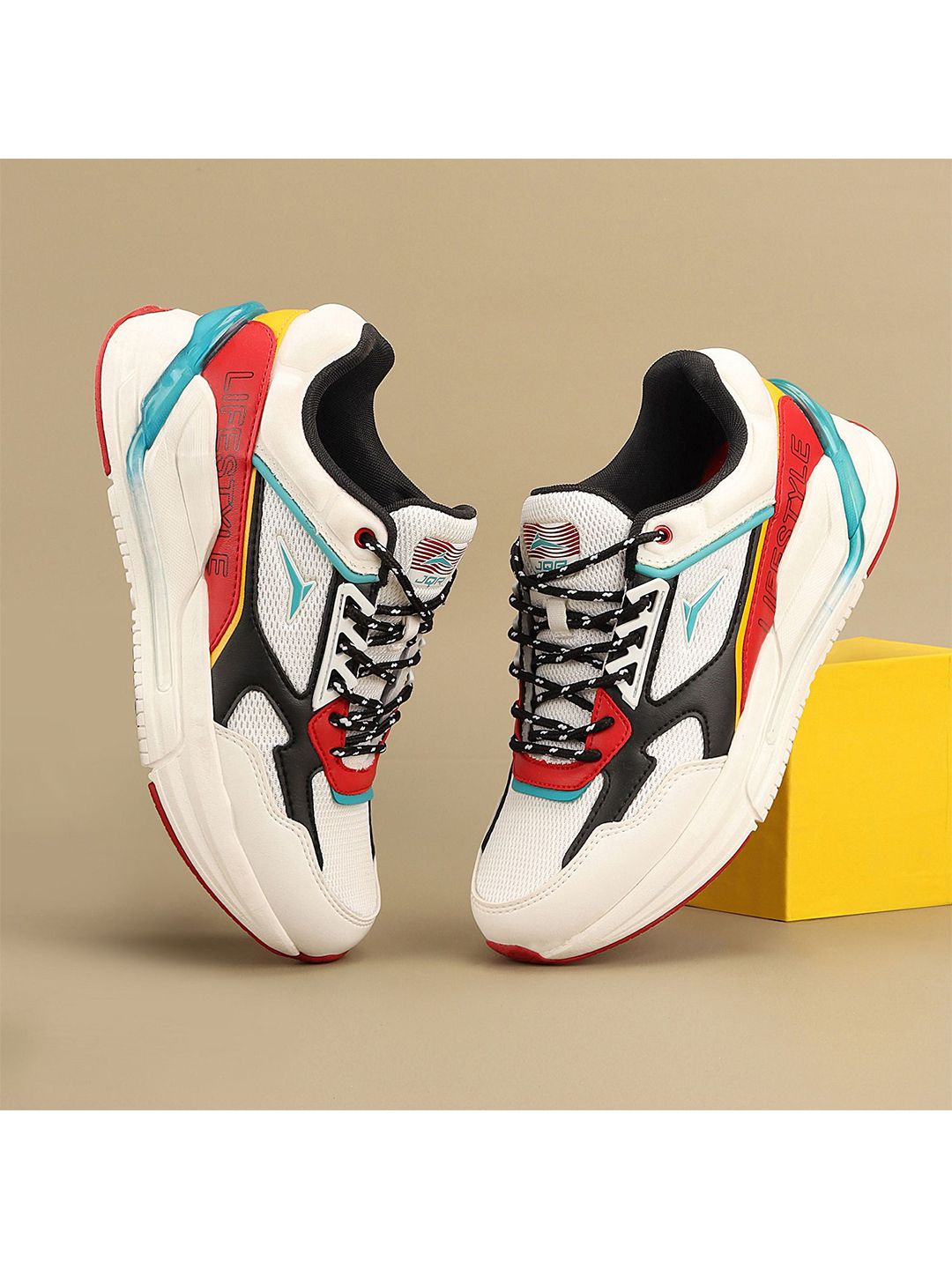 JQR Grind Men Mesh Lace-Up Walking Shoes