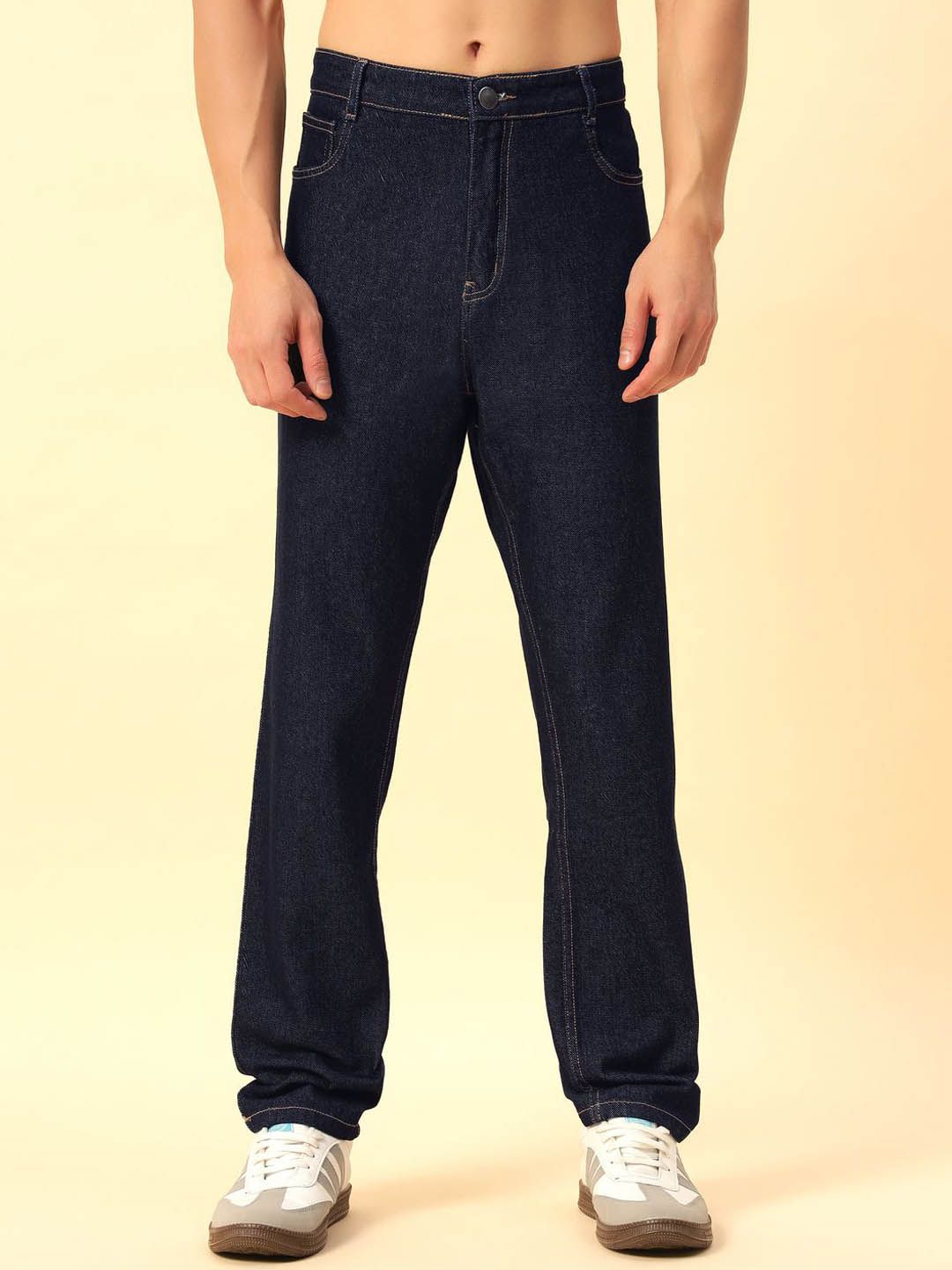 STUDIO NEXX Men Straight Fit Mid-Rise Non Stretchable Jeans