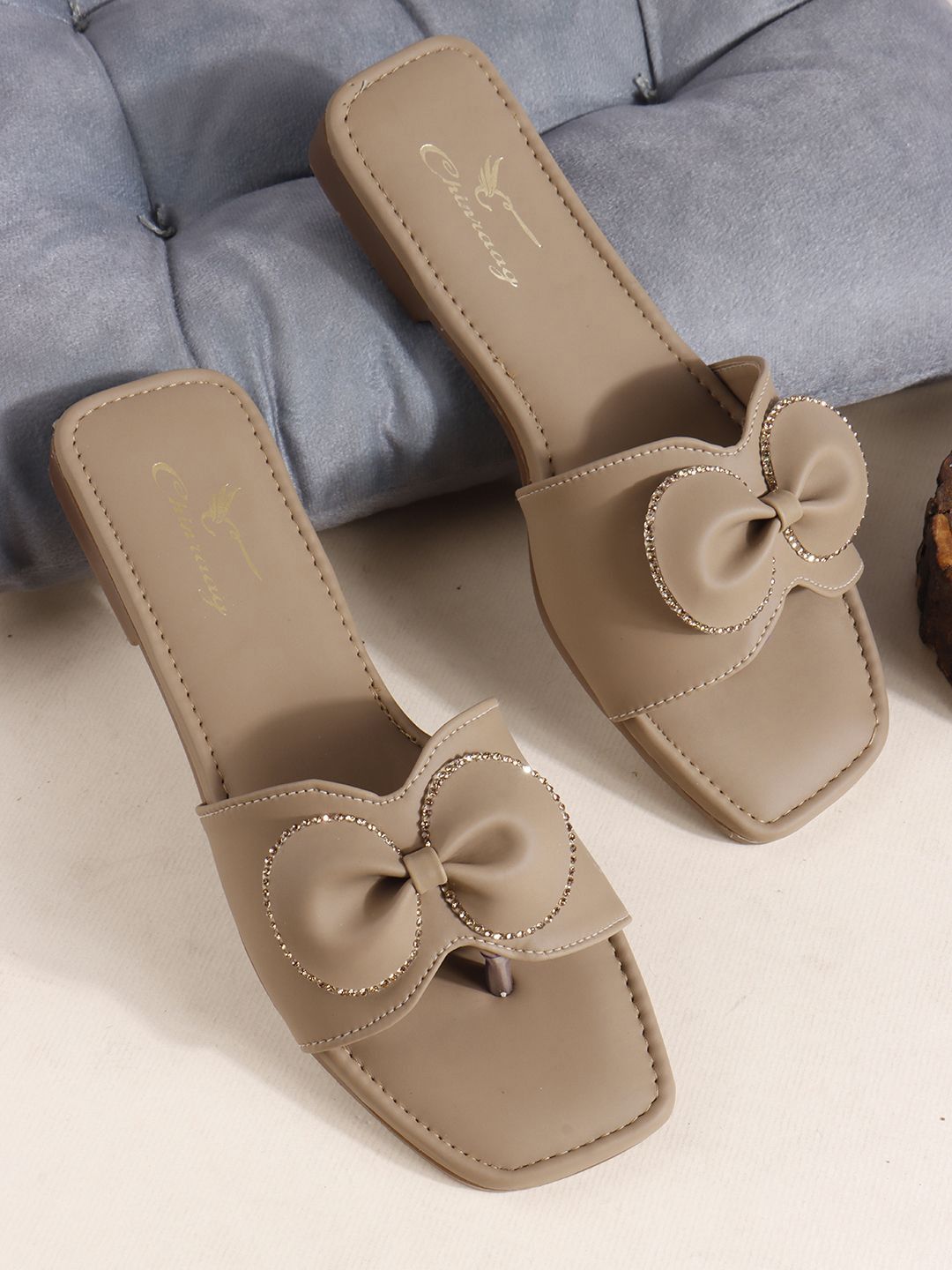 CHINRAAG CHINRAAG Women Open Toe Flats with Bows