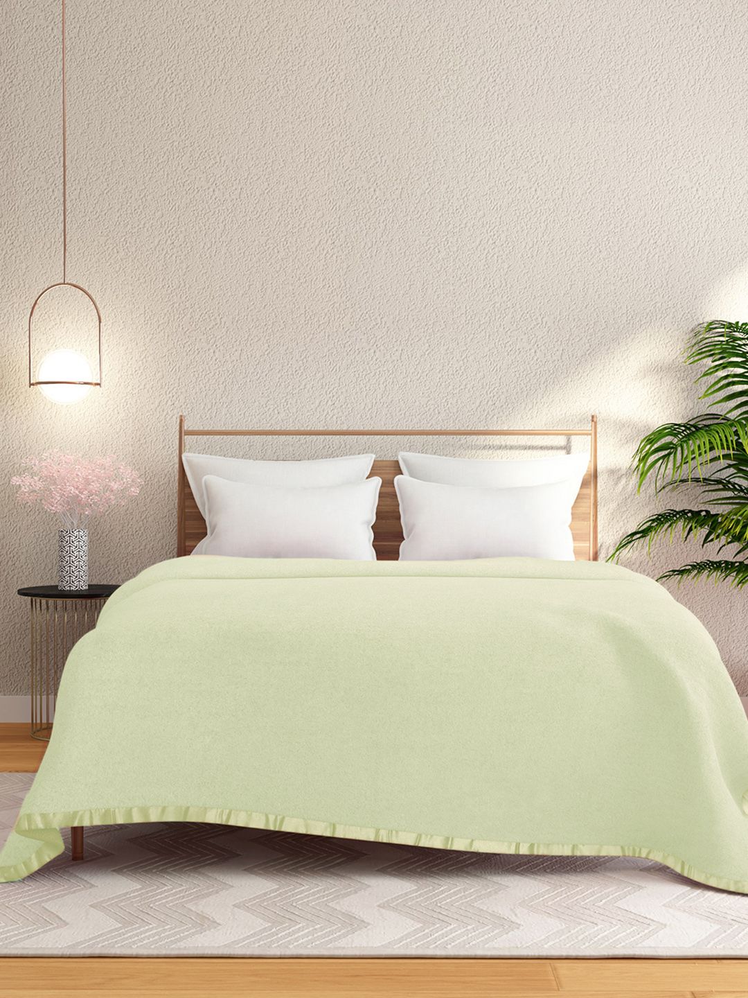 STELLAR HOME STELLAR HOME Poise Beige AC Room 210 GSM Double Bed Blanket