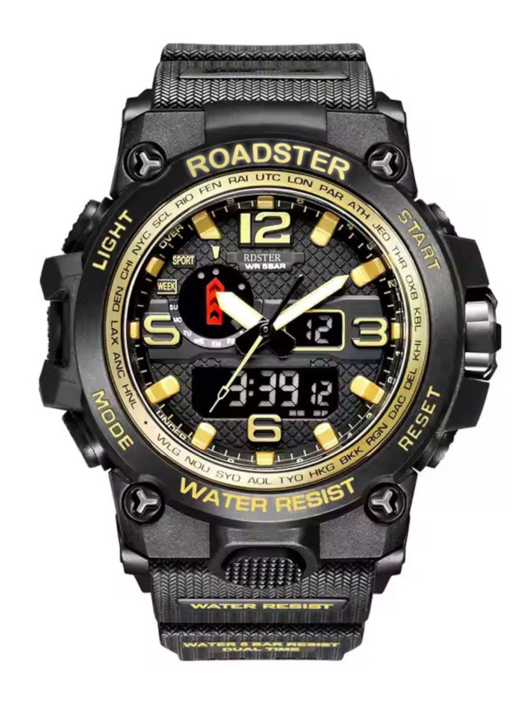 Roadster The Roadster Lifestyle Co. Men RDSTR Analogue & Digital Watches RDSTR-1545D-GOLD