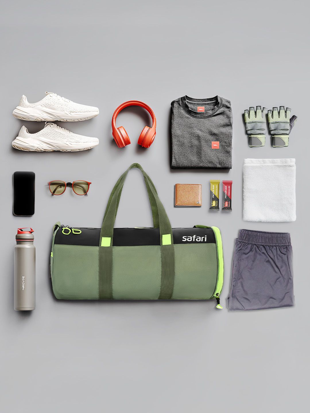 Safari Unisex Colourblocked Foldable Sports or Gym Duffel Bag Price in India