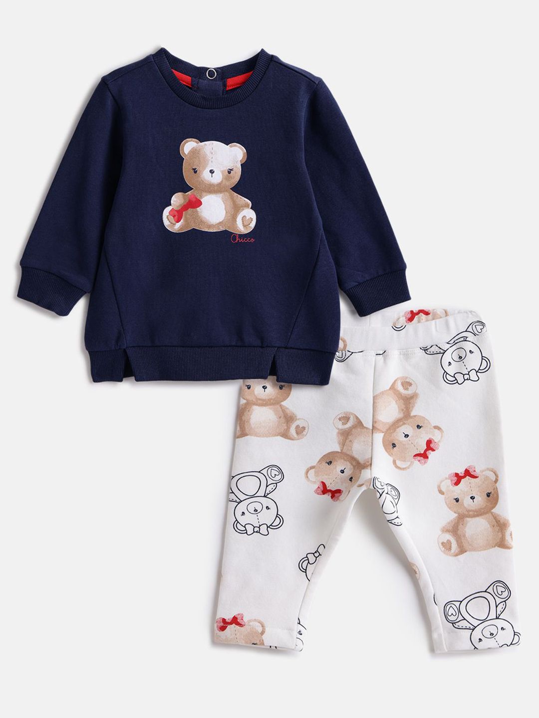 Chicco Girls Printed T-shirt with Leggings