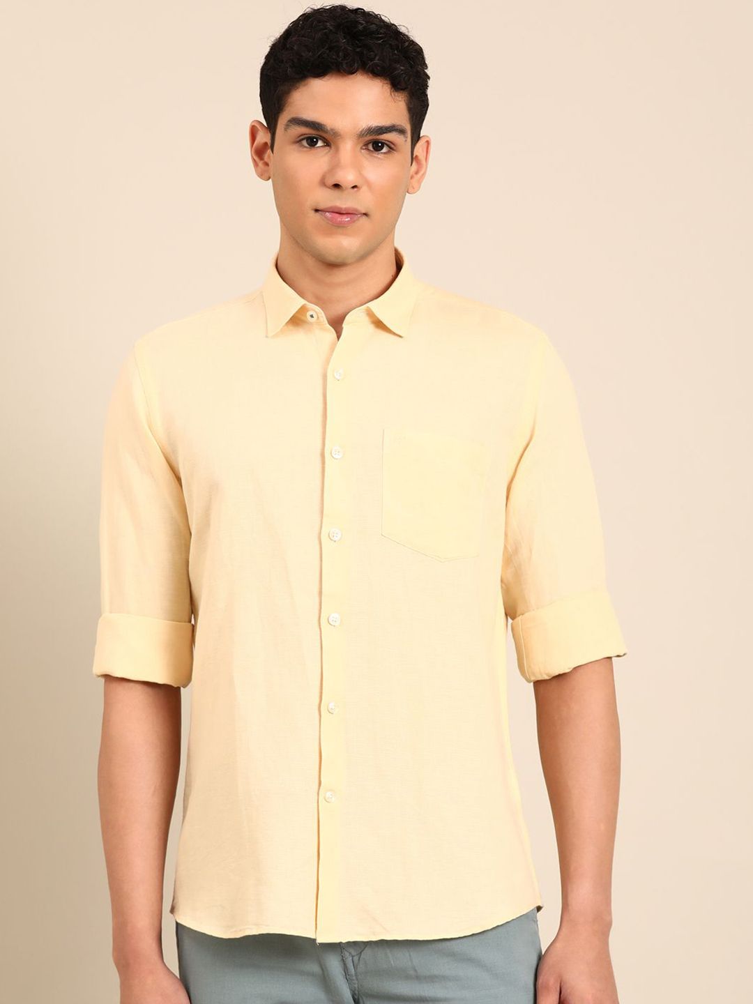 Linen Casual Shirt Linen Club Regular Fit Linen Casual Shirt