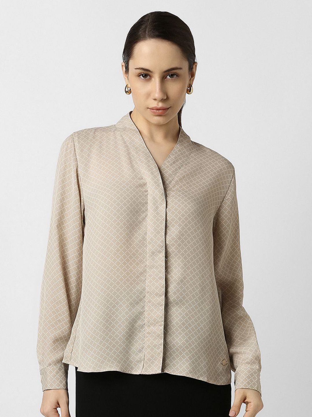 Van Heusen Woman Van Heusen Woman Checked Formal Shirt