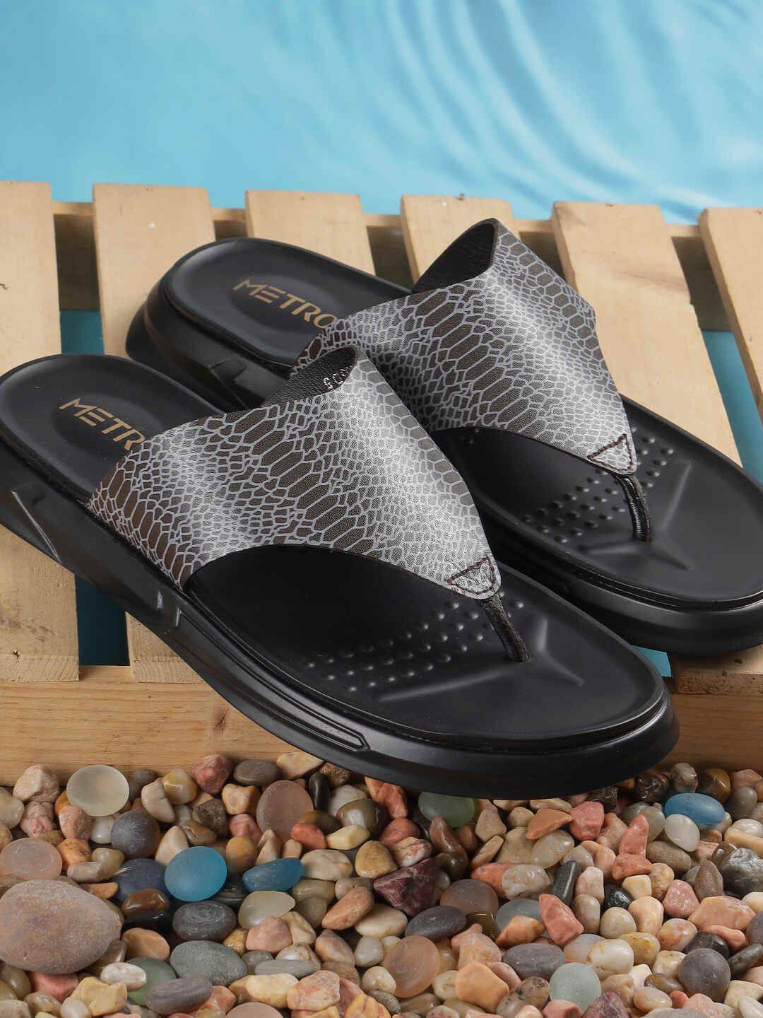 Metro Men Leather Comfort Sandals
