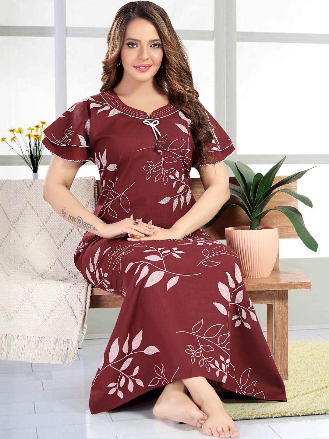 Cotton Maxi Nightdresses - Buy Cotton Maxi Nightdresses online in India