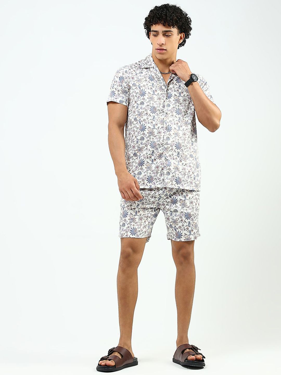 Monte Carlo Monte Carlo Printed Shirt & Shorts Co-Ord Set