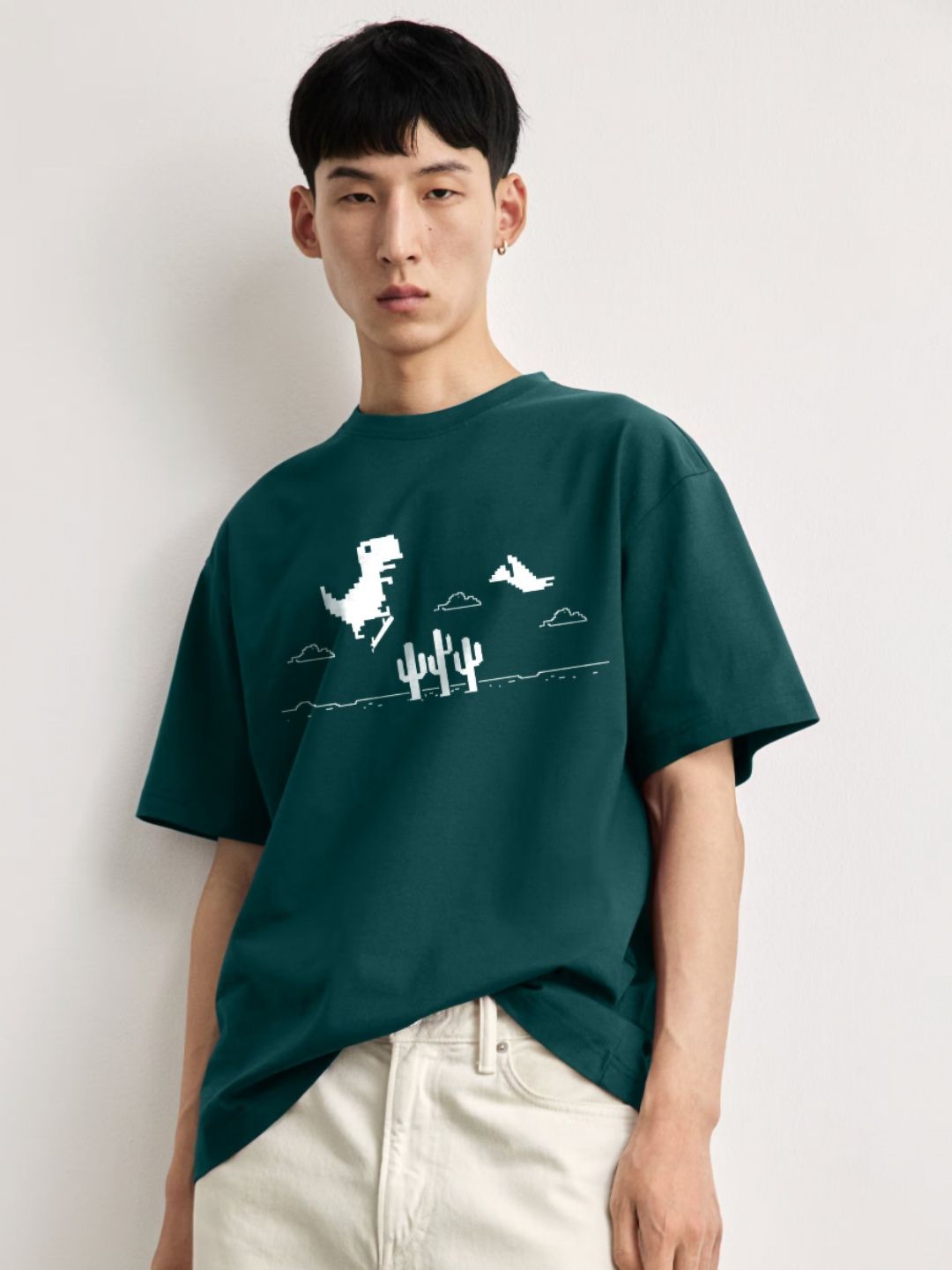 TOGS & TERRE Graphic Printed Round Neck Cotton Classic Oversized Loose Fit T-shirt