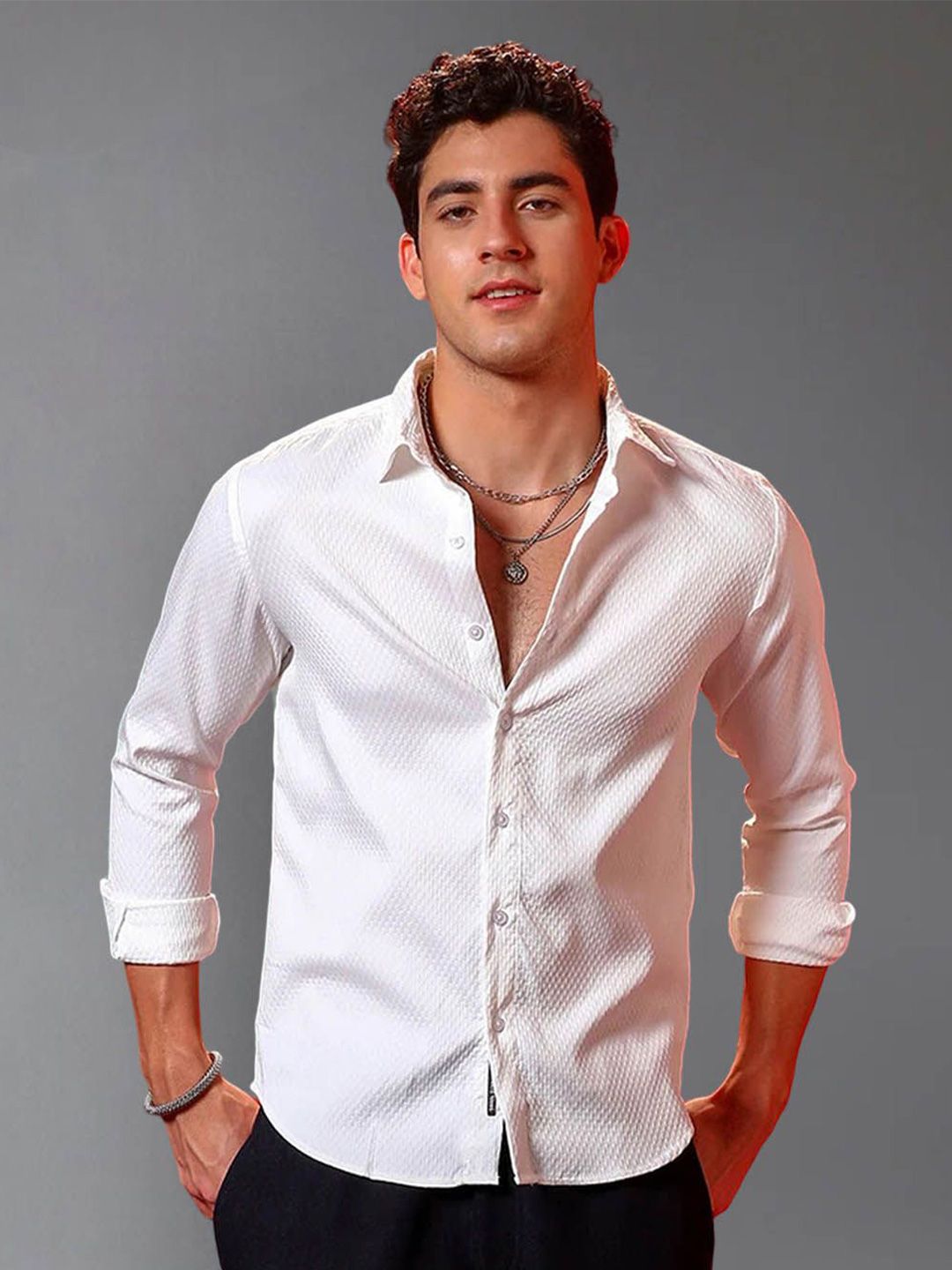Metronaut Spread Collar Regular Fit Shirt