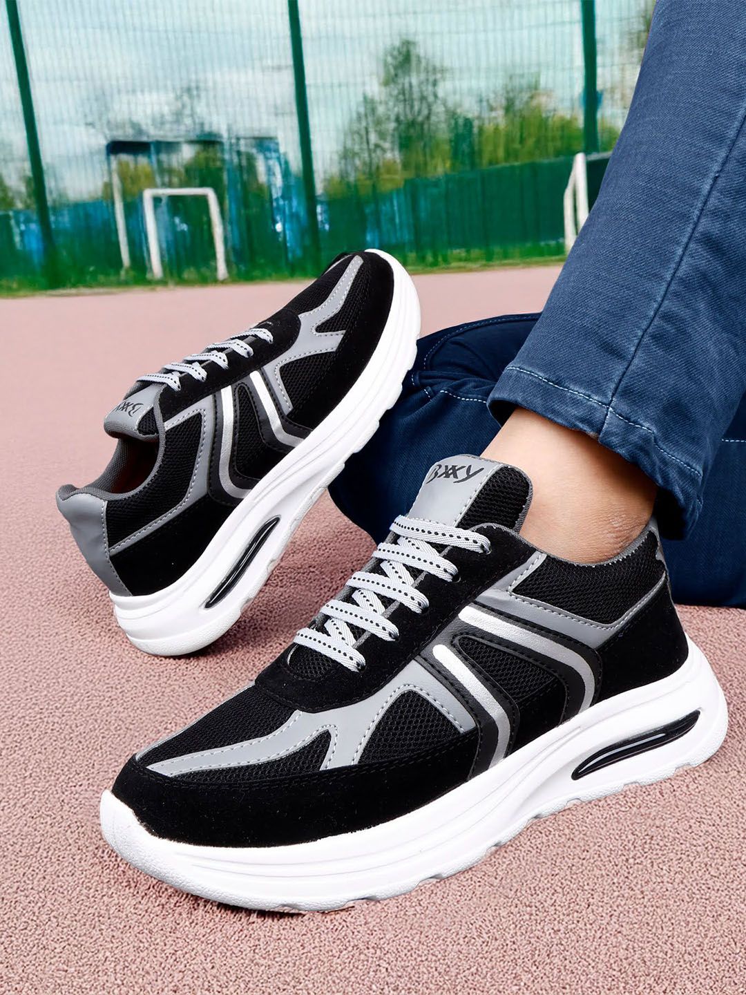 Bxxy Men Mesh Running Non-Marking Shoes