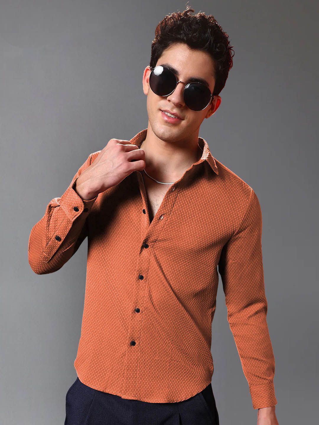 Metronaut Spread Collar Regular Fit Shirt