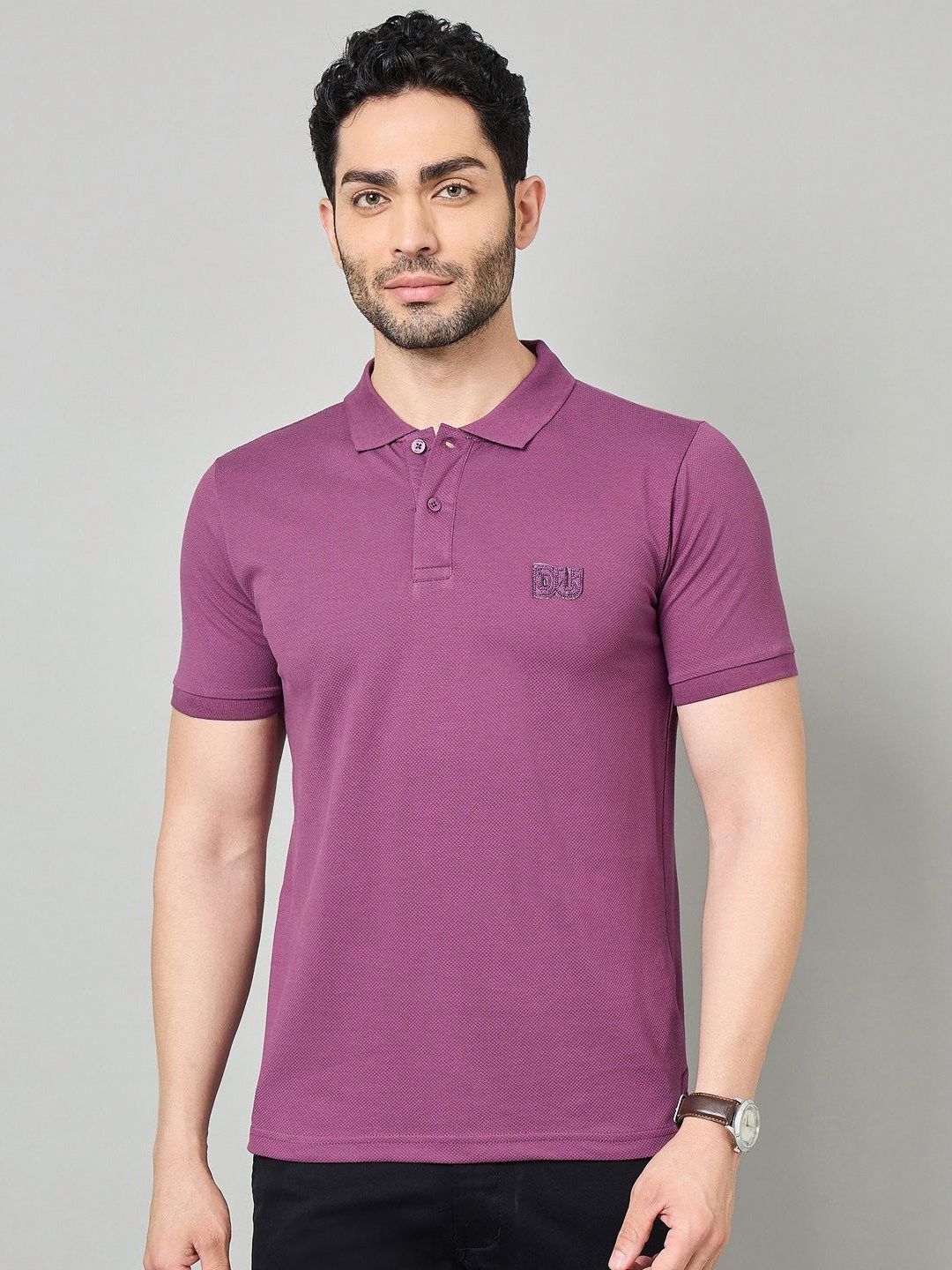 Duke Polo Collar Slim Fit Cotton T-shirt