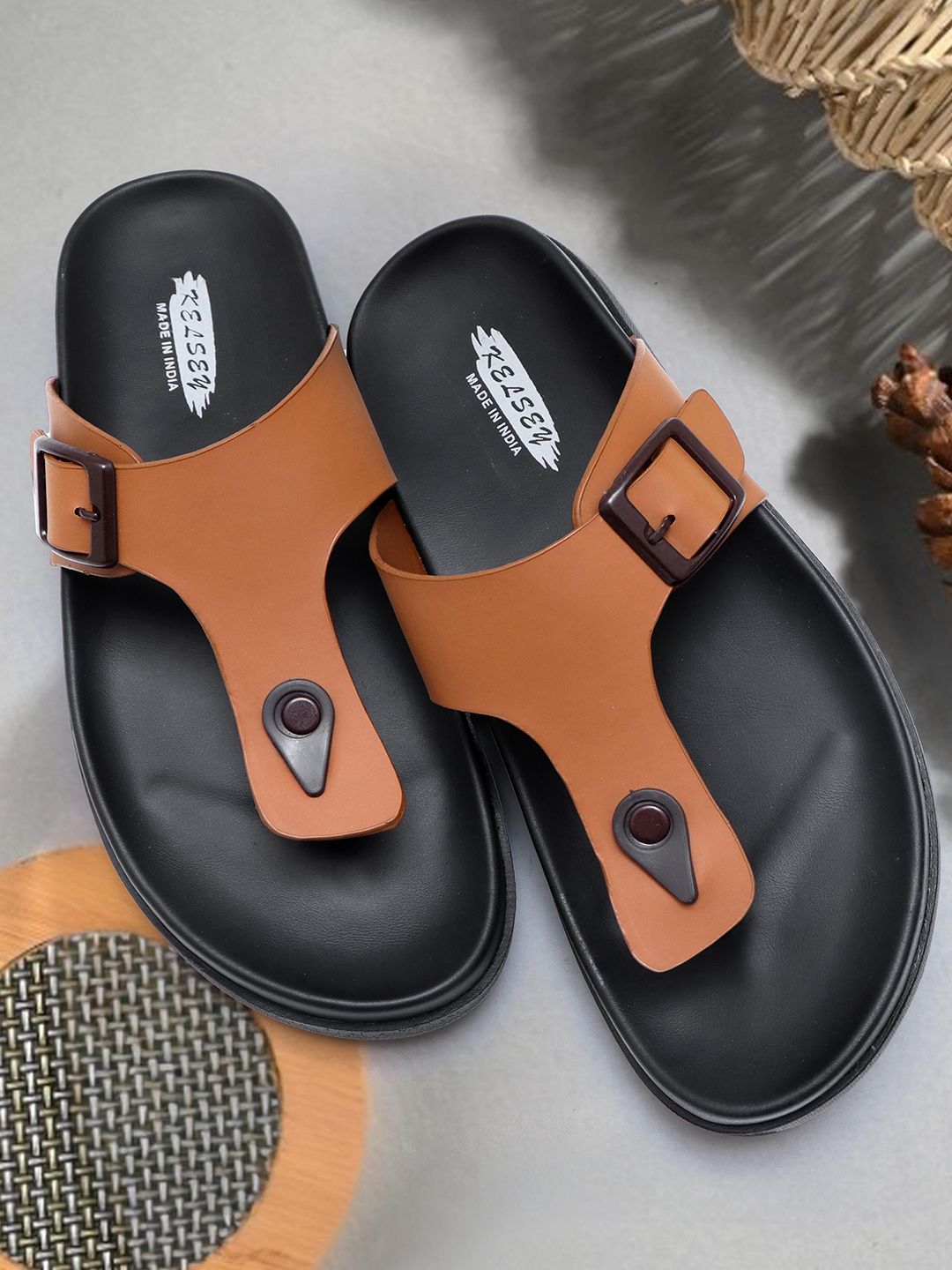 Kelsey Men Buckled Comfort Sandals