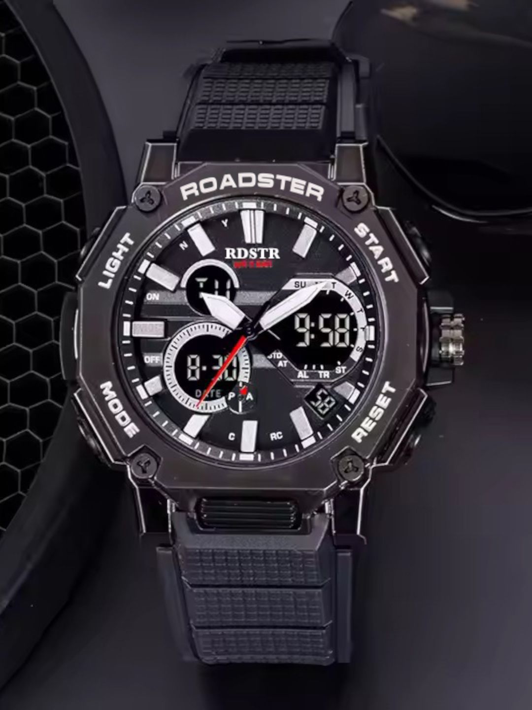 The Roadster Lifestyle Co Men Analogue & Digital Watches RDSTR-8047-BLACK