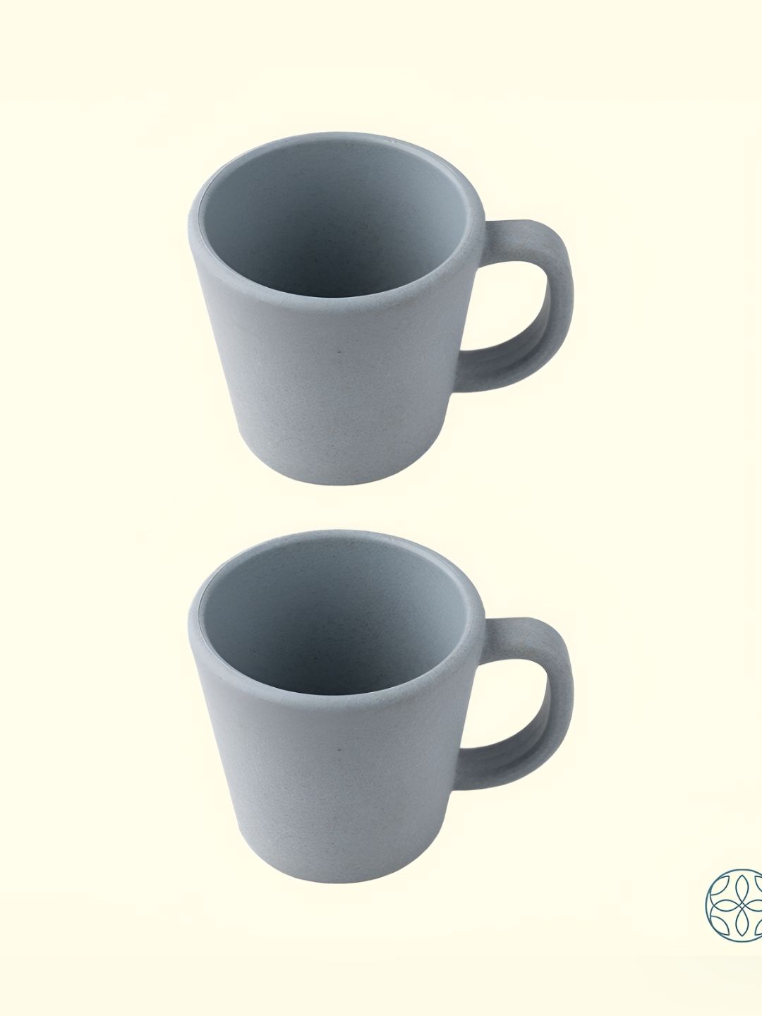 IRIDA NATURALS Blue 2 Pieces Bamboo Matte Mug