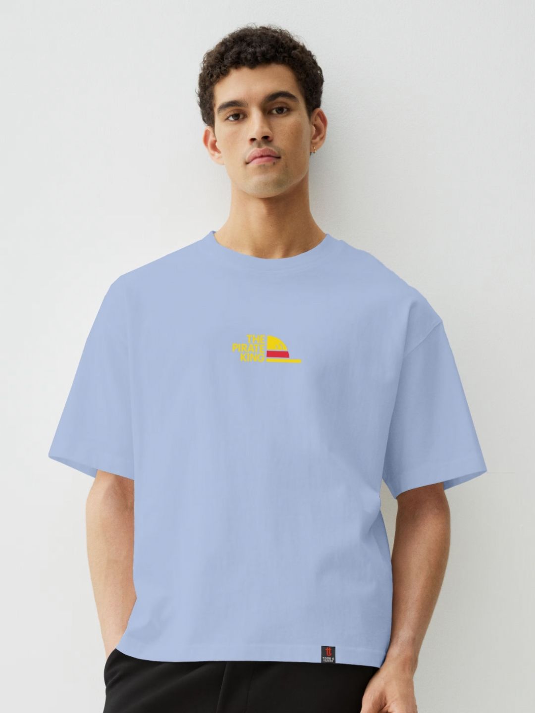 TOGS & TERRE Typography Printed Oversized Organic Cotton T-shirt