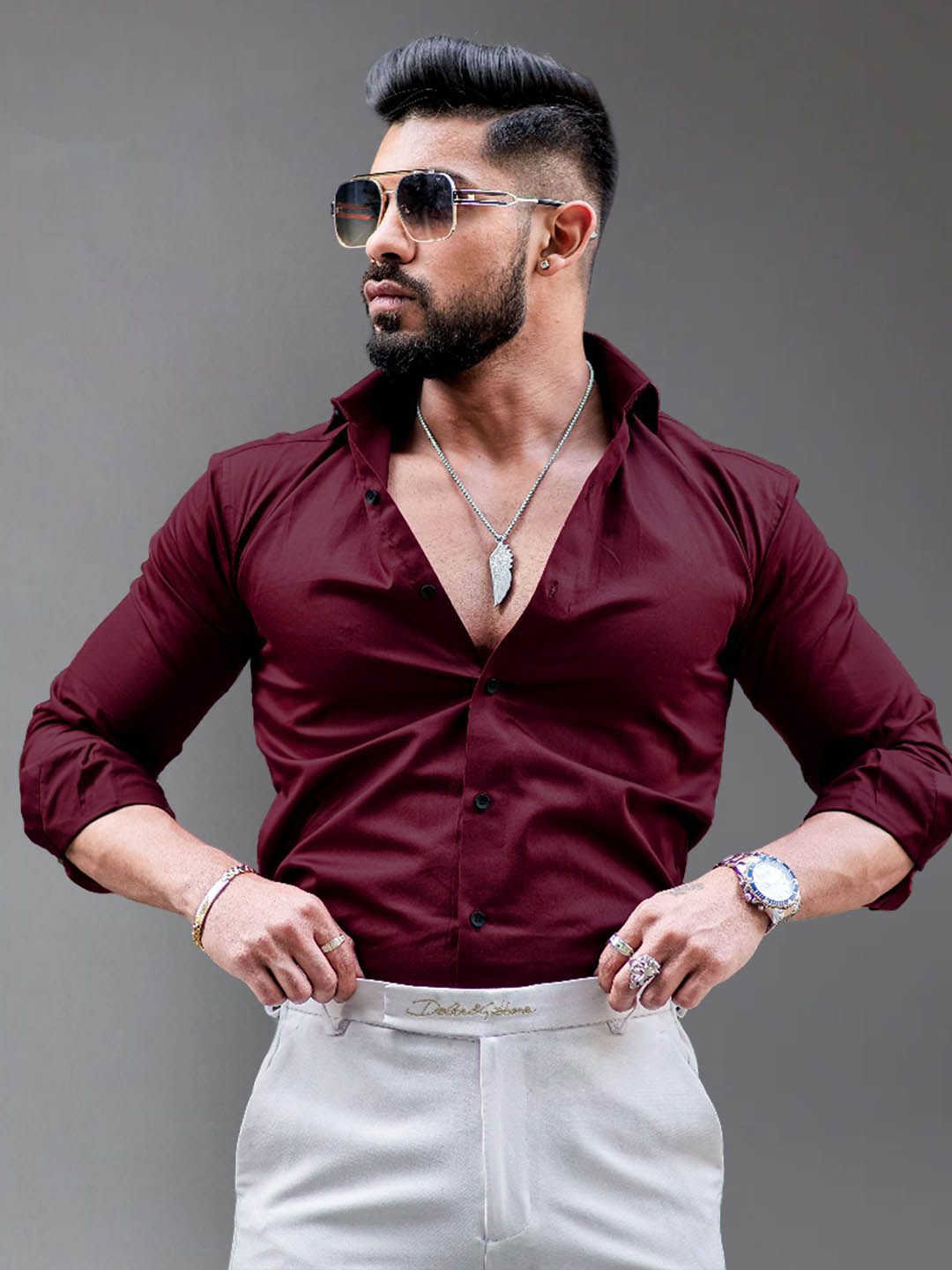 Metronaut Spread Collar Regular Fit Casual Shirt