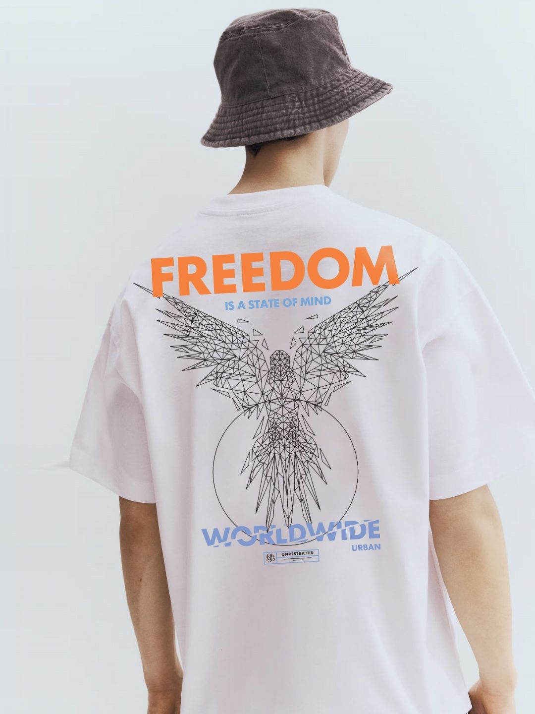 TOGS & TERRE Typography Printed Oversized Organic Cotton T-shirt