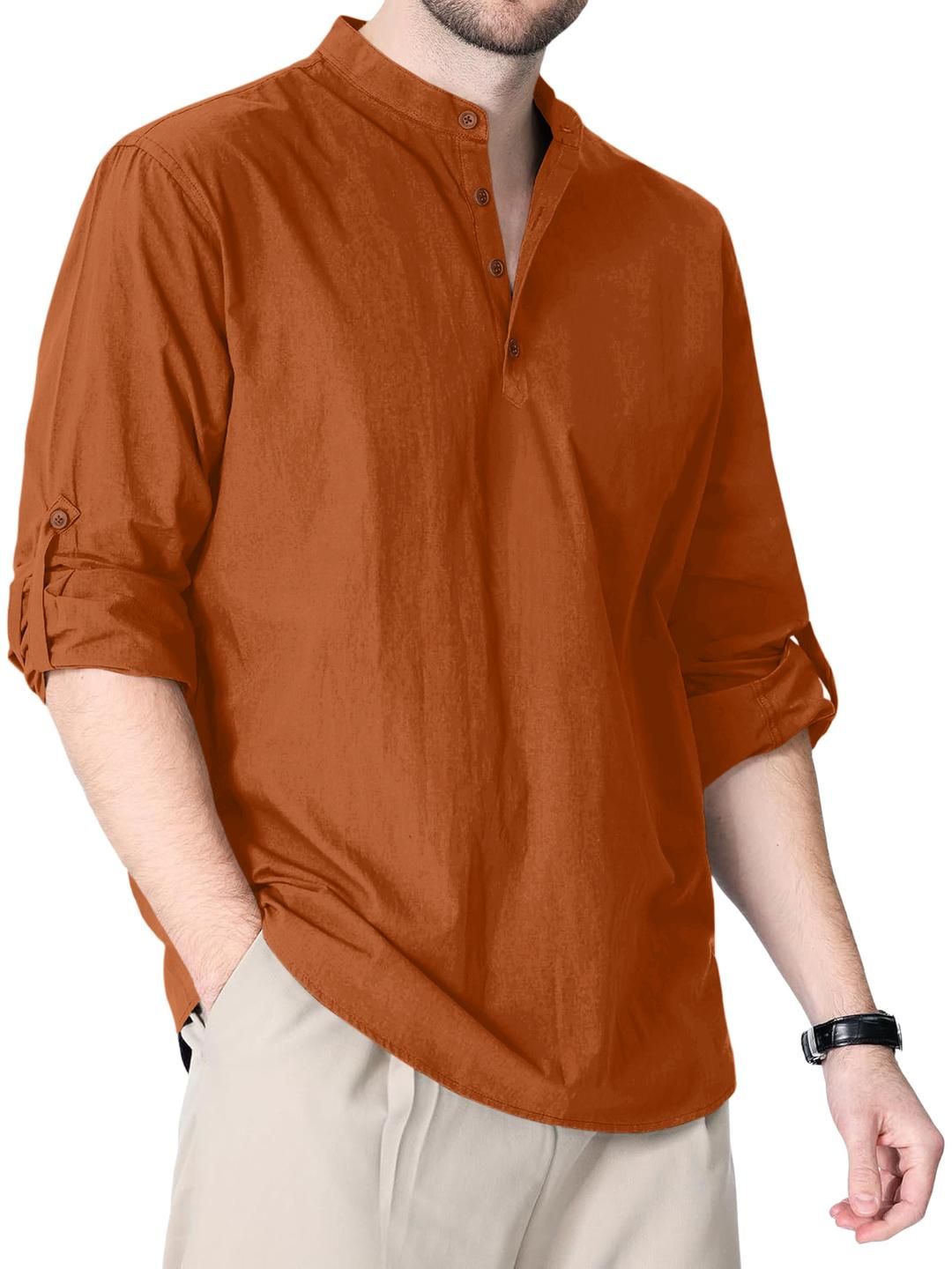 Fifth U Men Solid Kurta