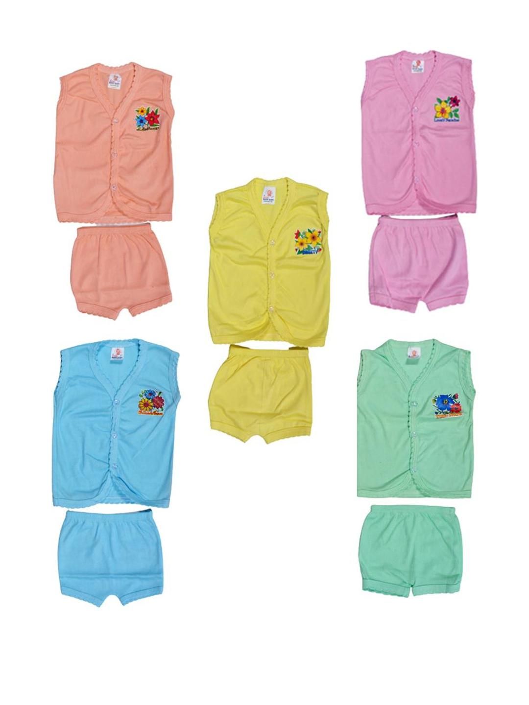 Veecap Kids Pack Of 5 Printed Shirts with Shorts