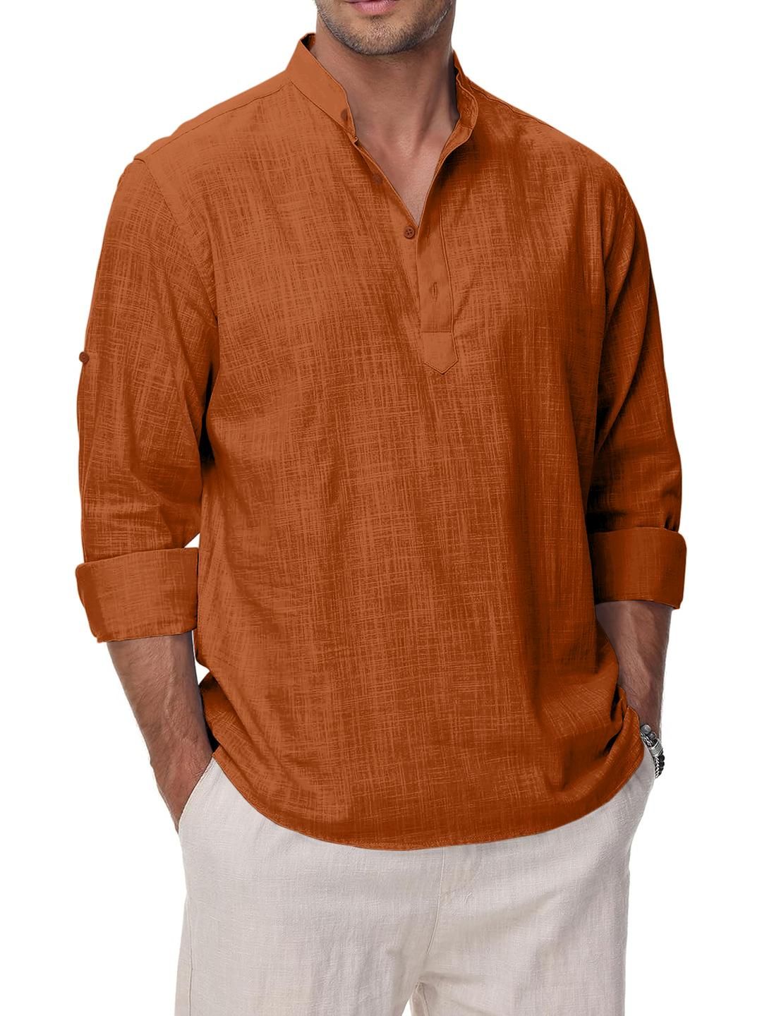 Fifth U Mandarin Collar Straight Kurta