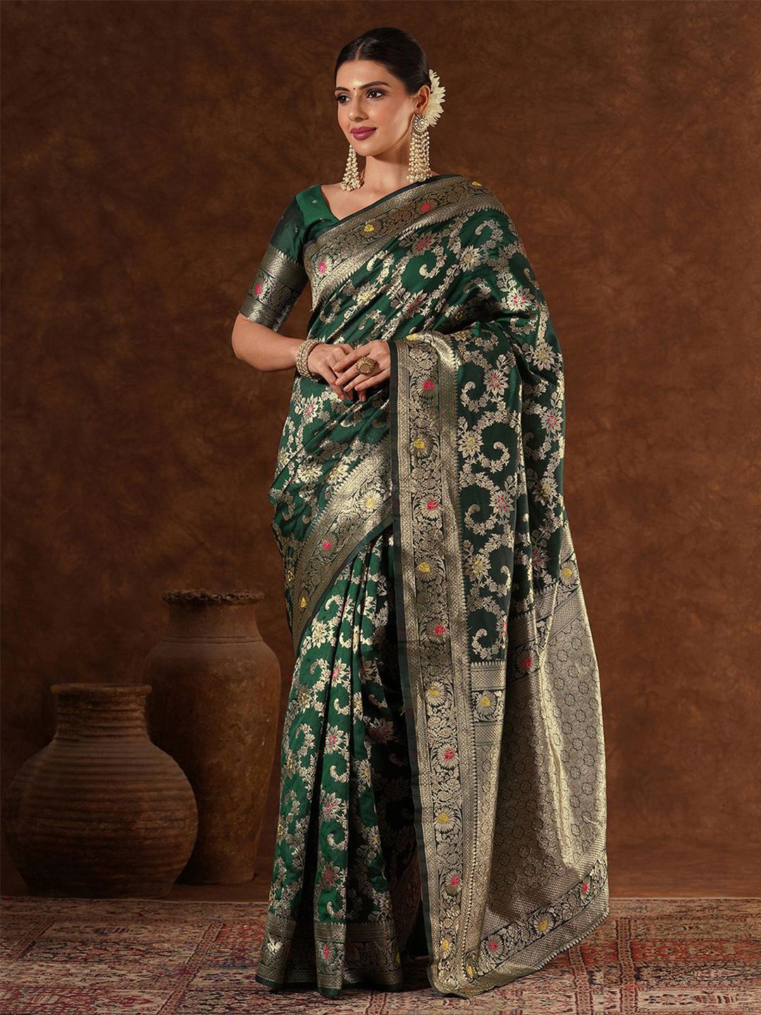 Mitera Woven Design Zari Designer Banarasi Saree