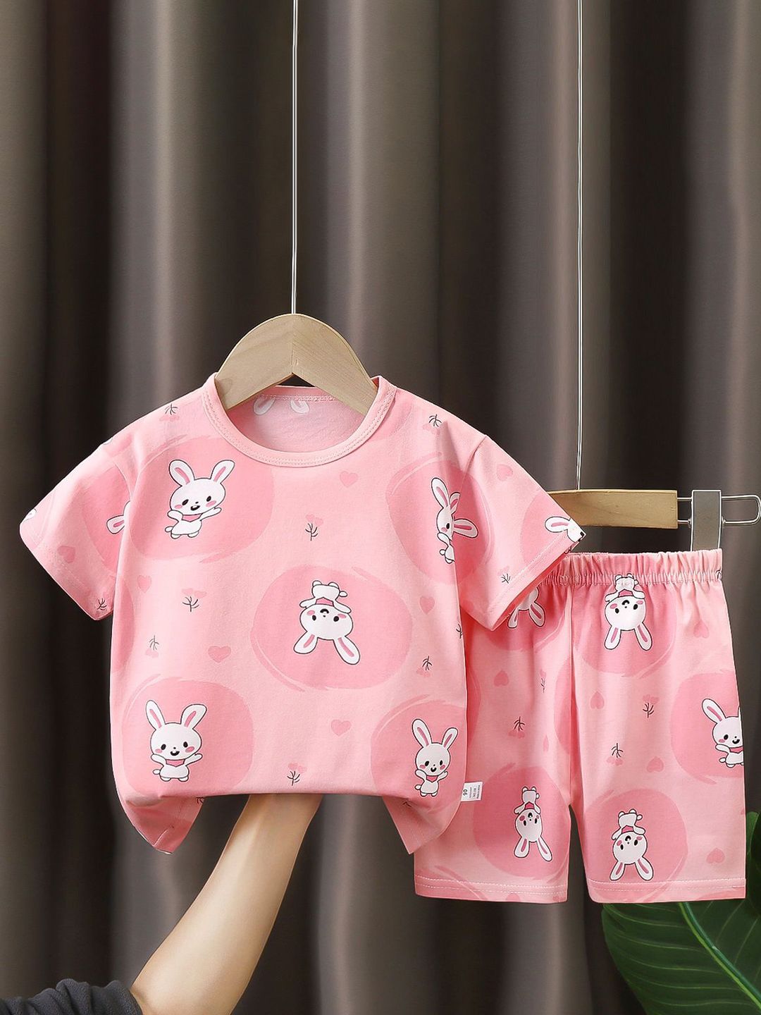 StyleCast x Revolte Girls Printed Pure Cotton T-Shirt With Shorts