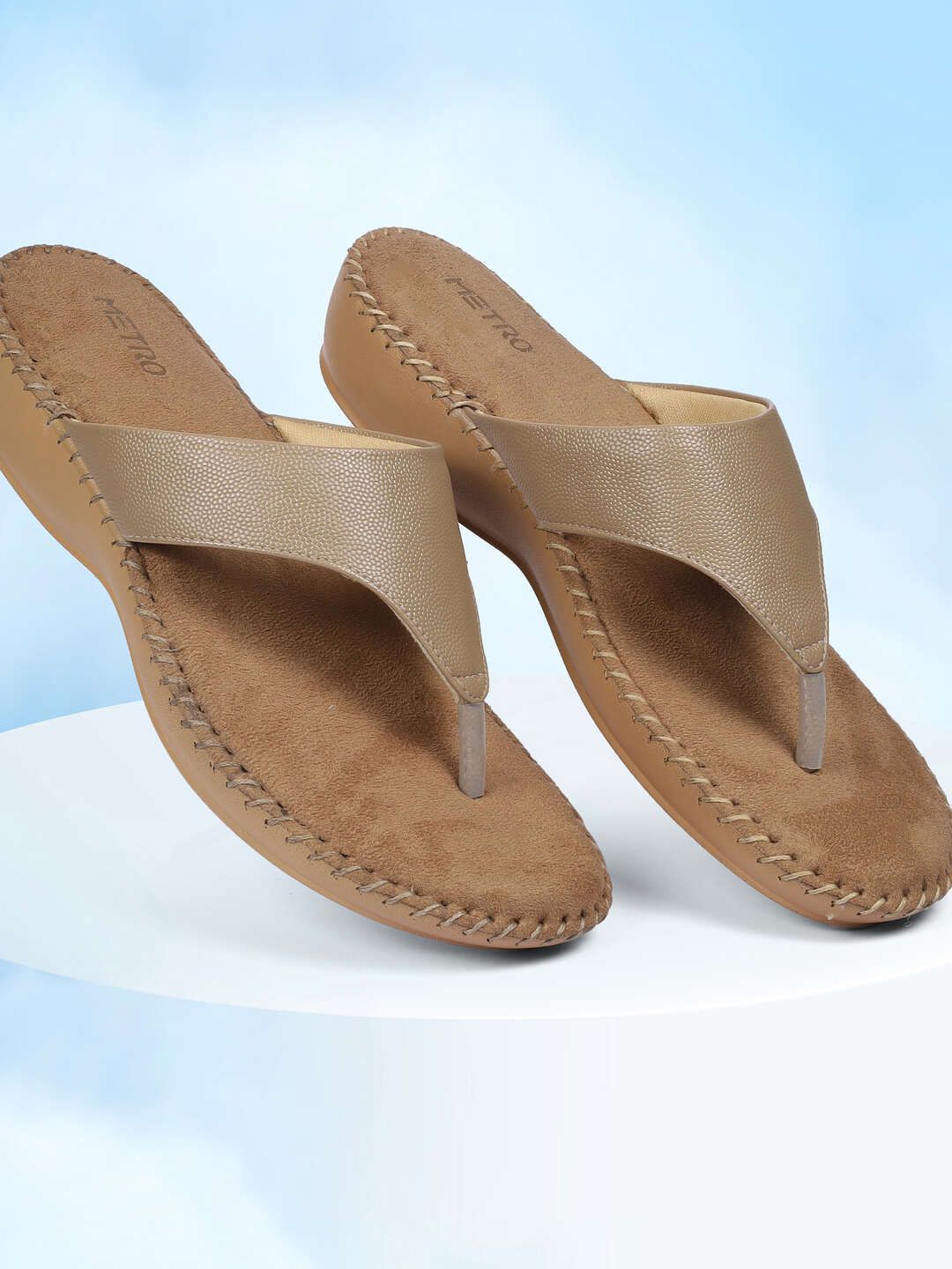 Metro Women Embellished Comfort Peep Toes