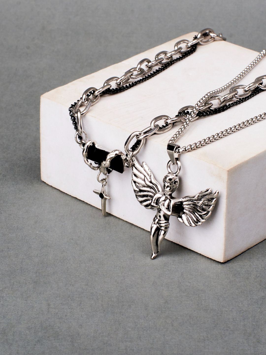 SALTY Men Set Of 2 Greek & Rugged Chain