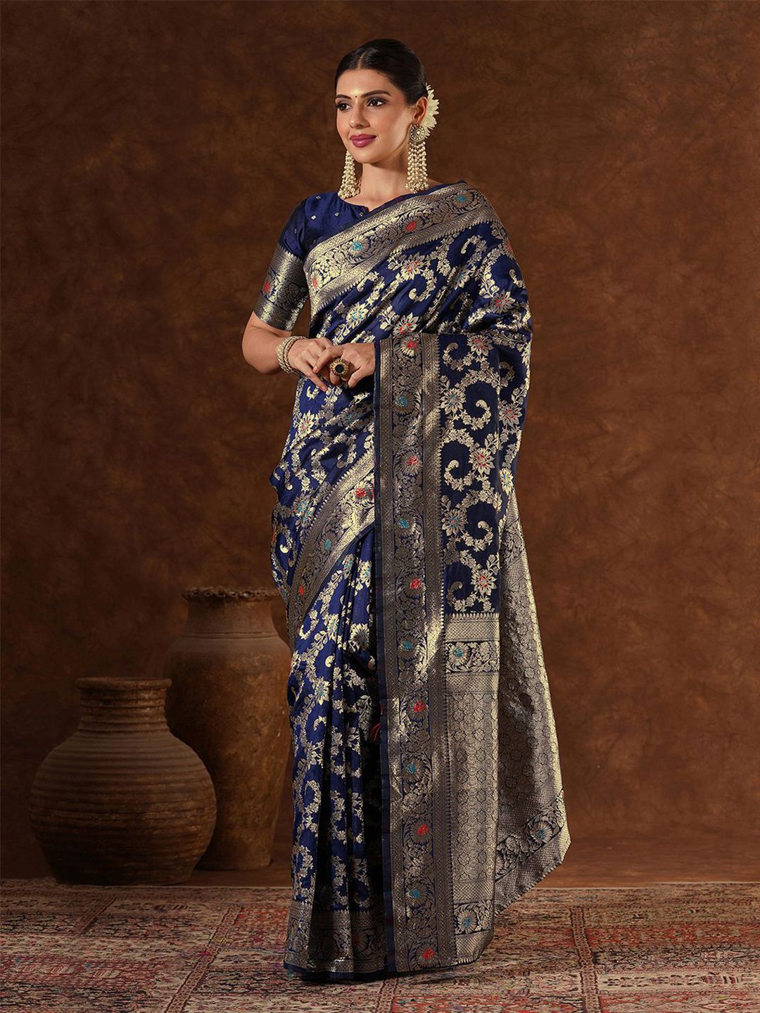 Mitera Woven Design Zari Designer Banarasi Saree