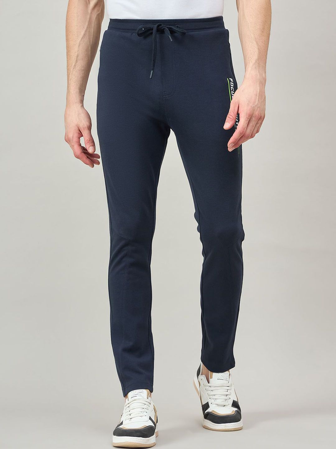 Duke Men Cotton Relaxed-Fit Track Pants
