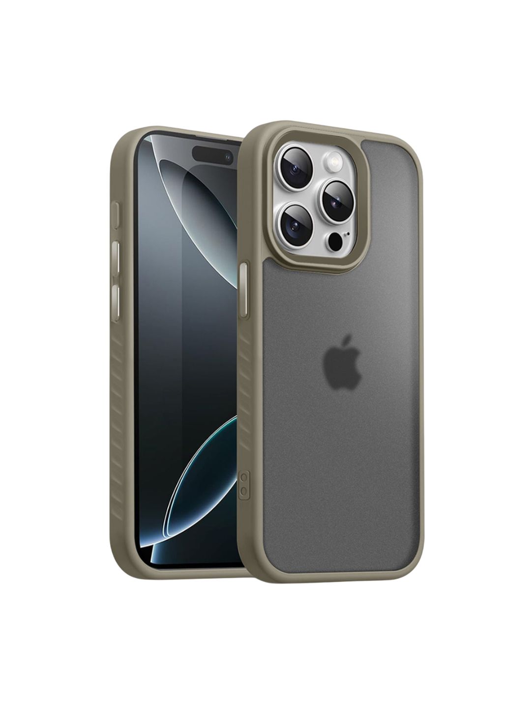 Karwan Solid Printed iPhone 15 Pro Back Case Mobile Accessories