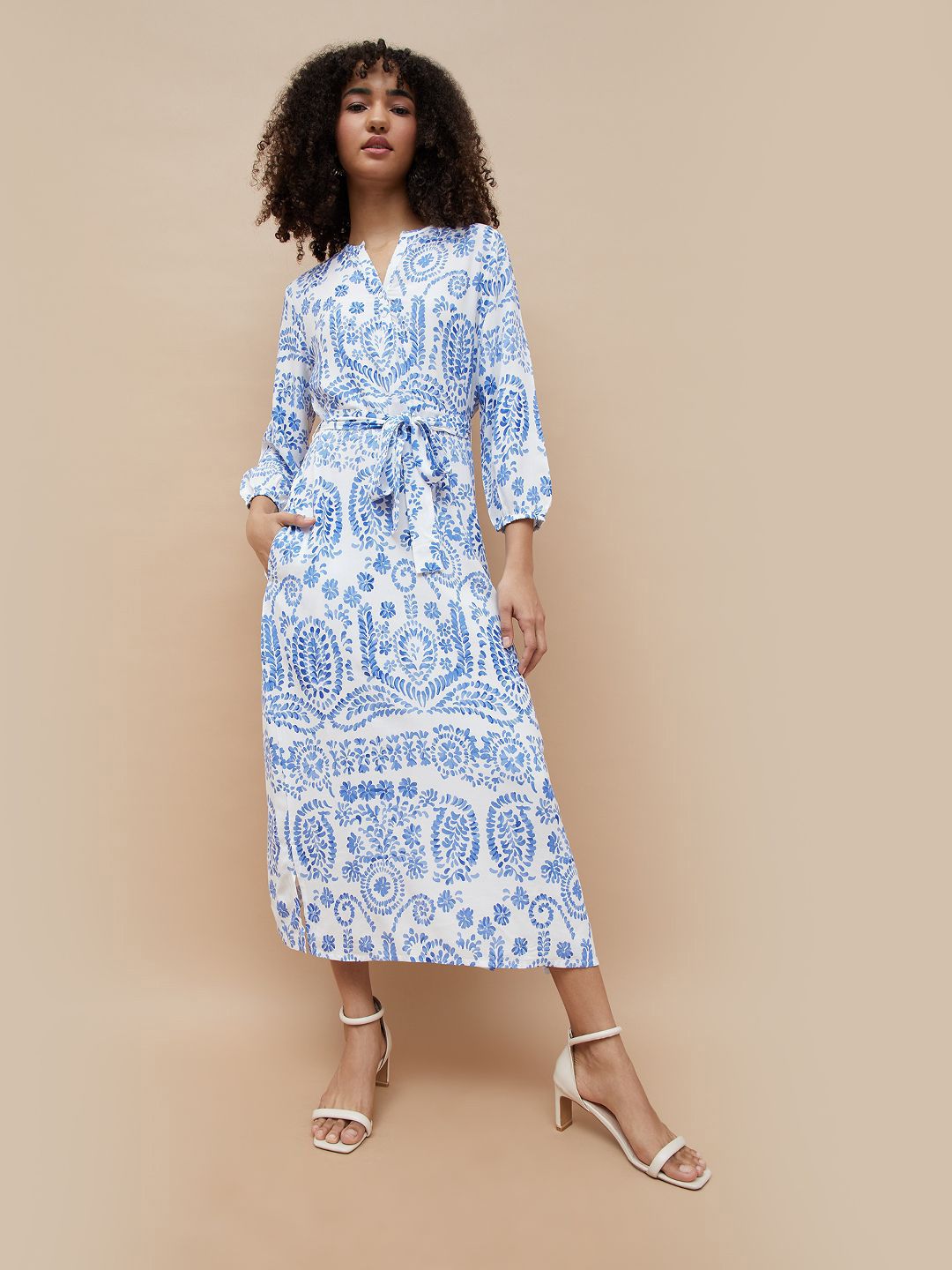 chinese dress ladies AND Sleeveless A-Line Dress – Myntra International main image 0